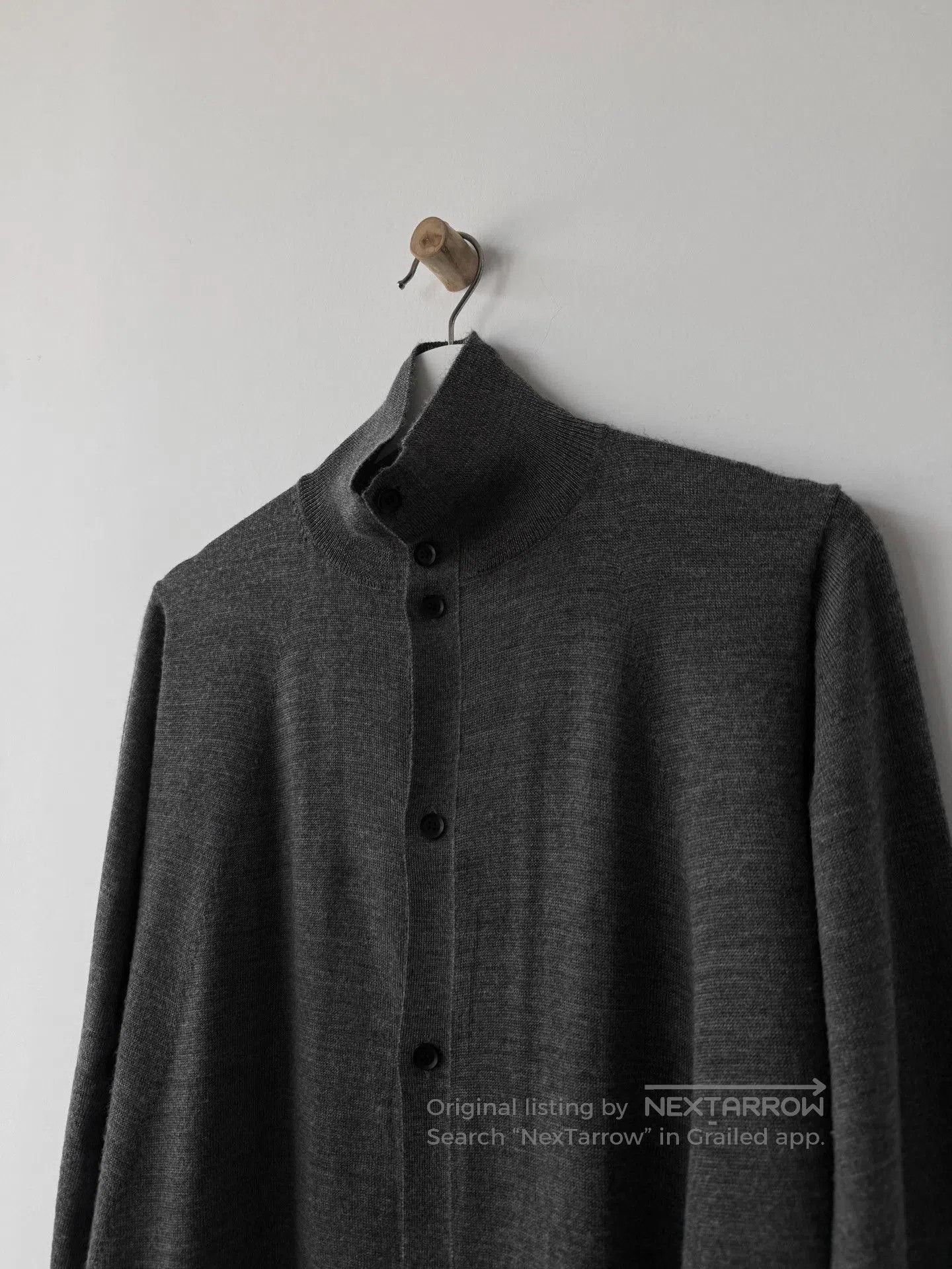 Yohji Yamamoto Yohji Yamamoto Femme 16AW Stand Collar Cardigan. Size M / US 6-8 / IT 42-44 - 2 Thumbnail