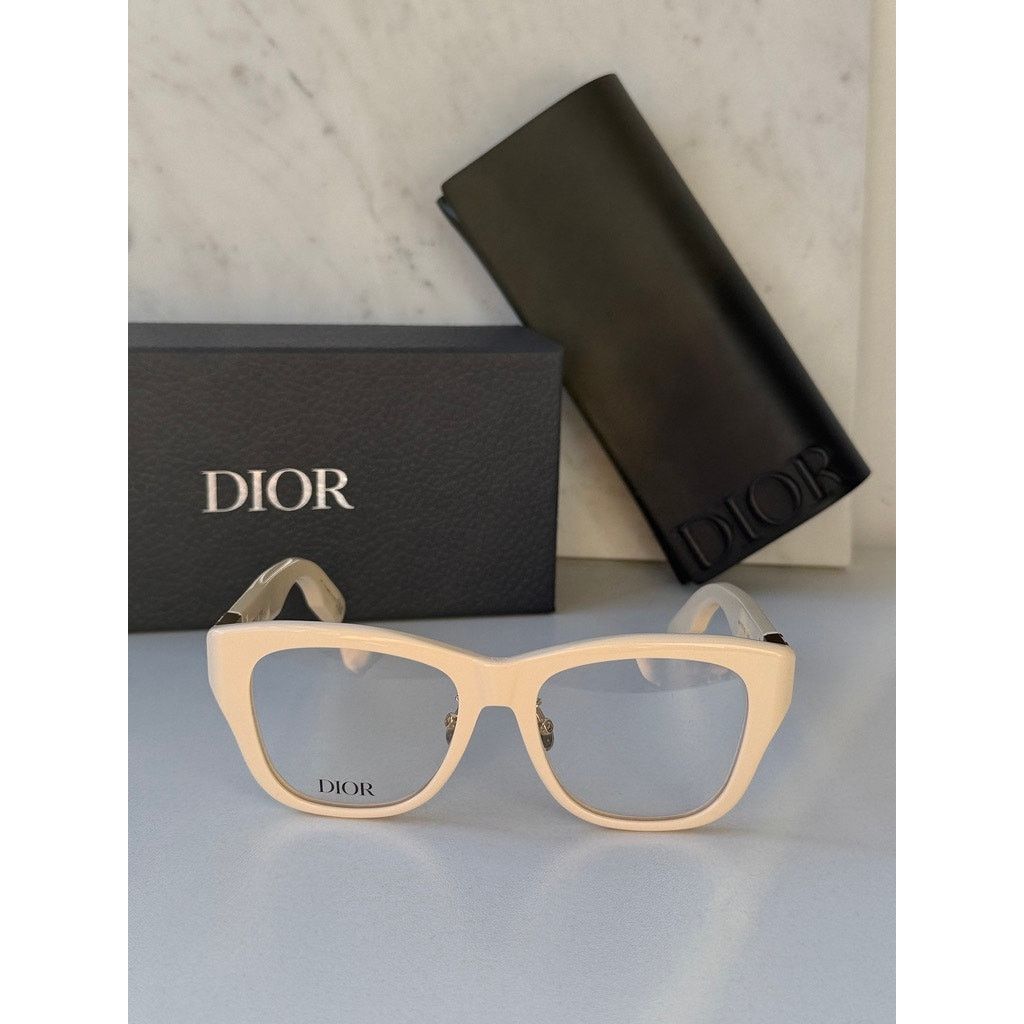 Dior NEW Dior Lady 95.22O S1F Eyeglasses Frames in Ivory White Size ONE SIZE - 3 Thumbnail