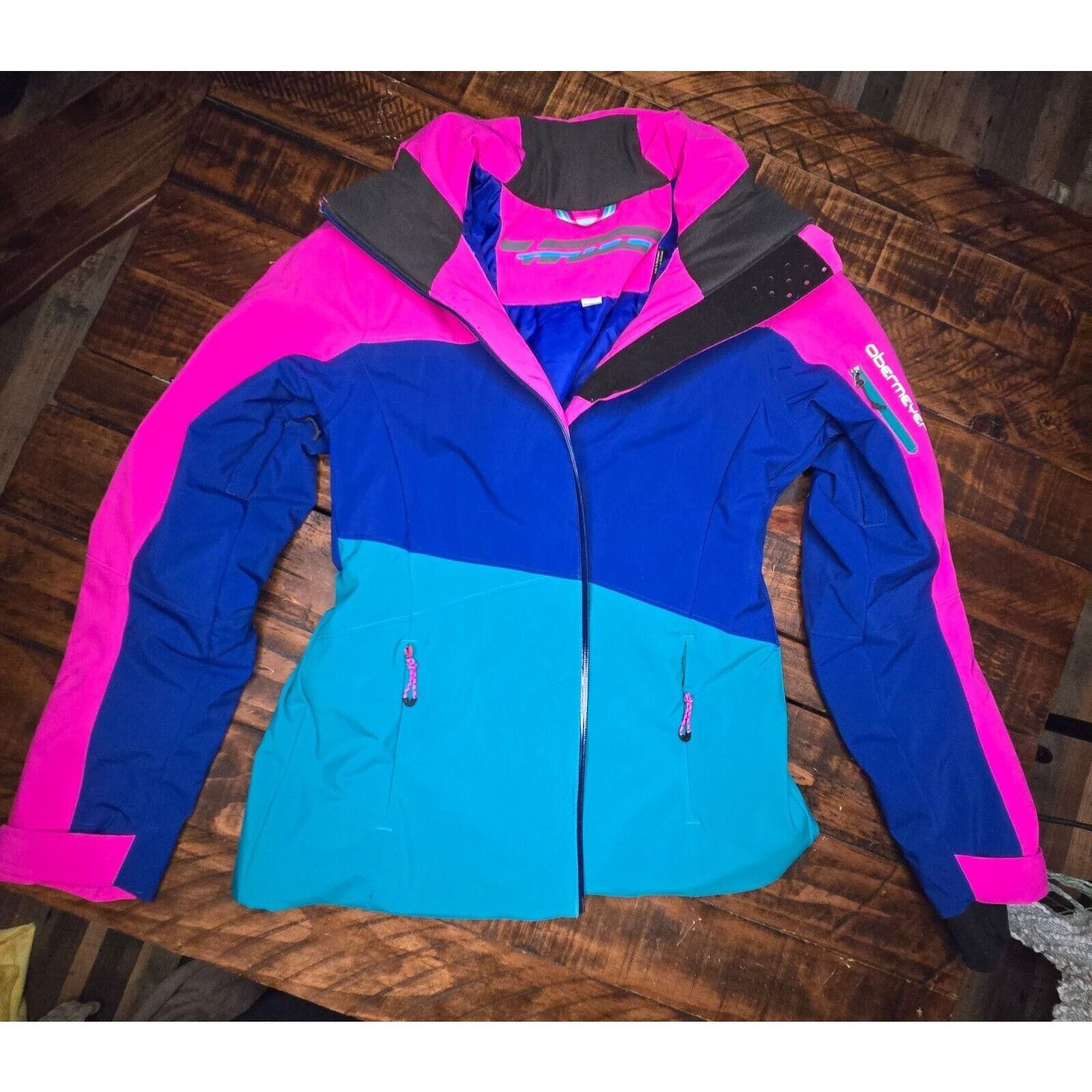 Obermeyer Obermeyer Luna Ski Jacket Women's SZ 2 Neon Hydroblock C2 Size XS / US 0-2 / IT 36-38 - 3 Thumbnail