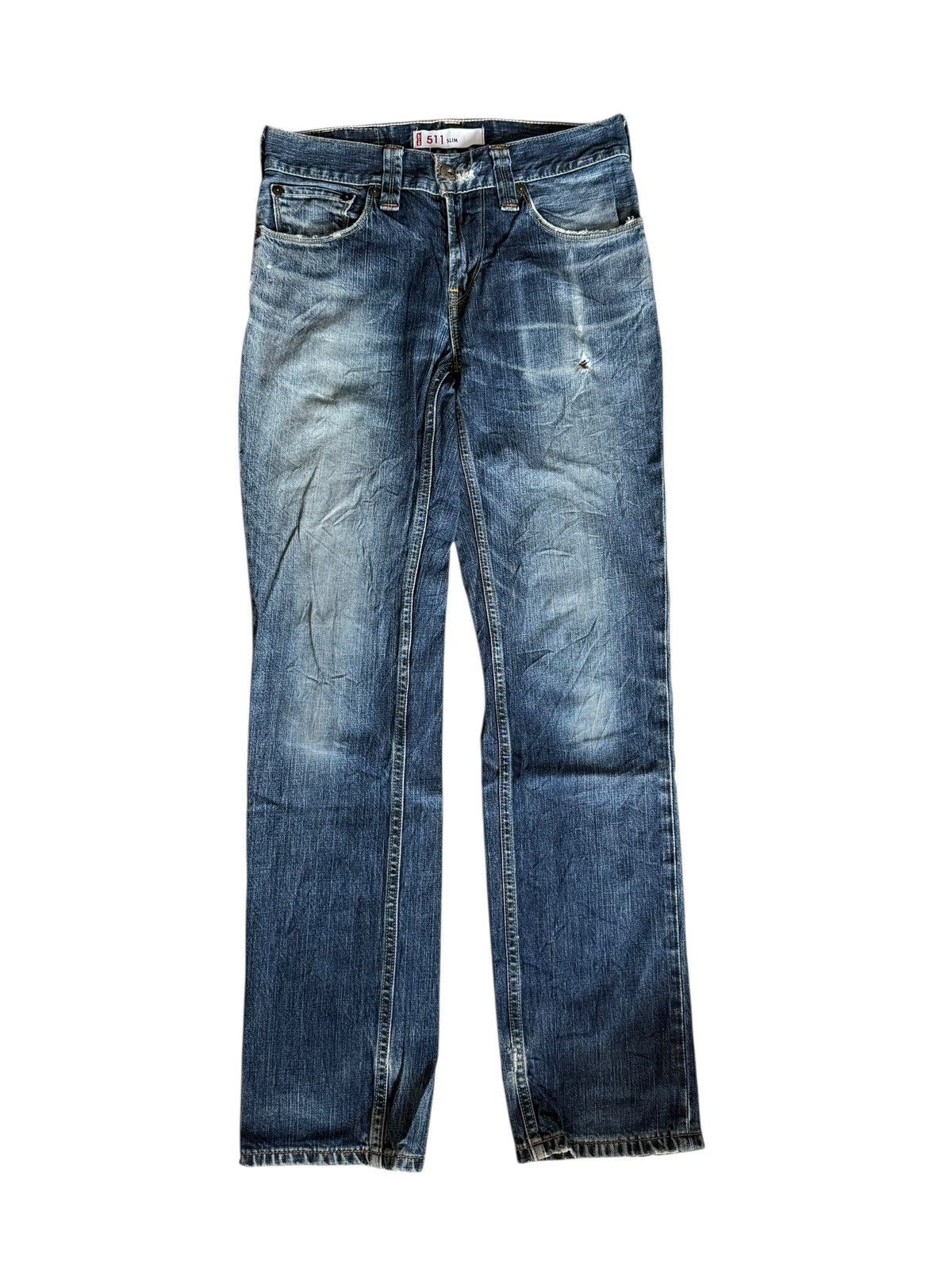 Levi's Vintage Levis 551 Distressed Jeans Size US 29 - 1 Thumbnail