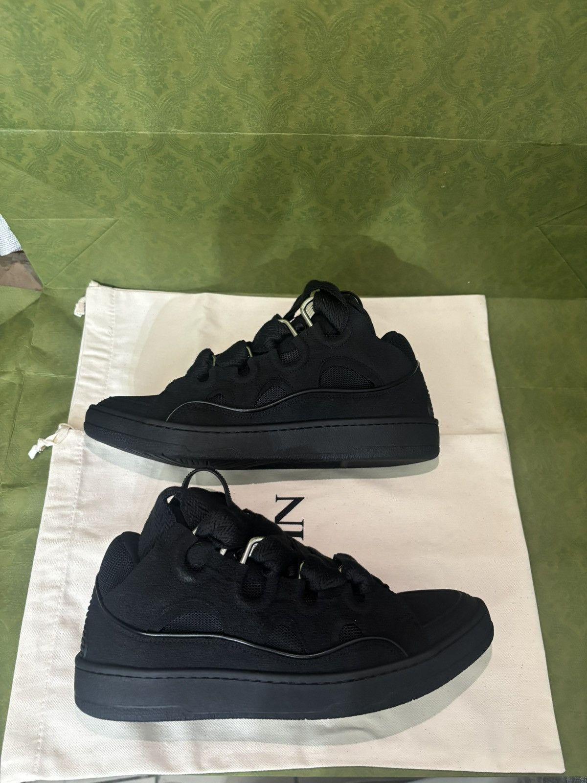 LANVIN LEATHER CURB SNEAKERS BLACK 43 Buy & Sell Lanvin Leather