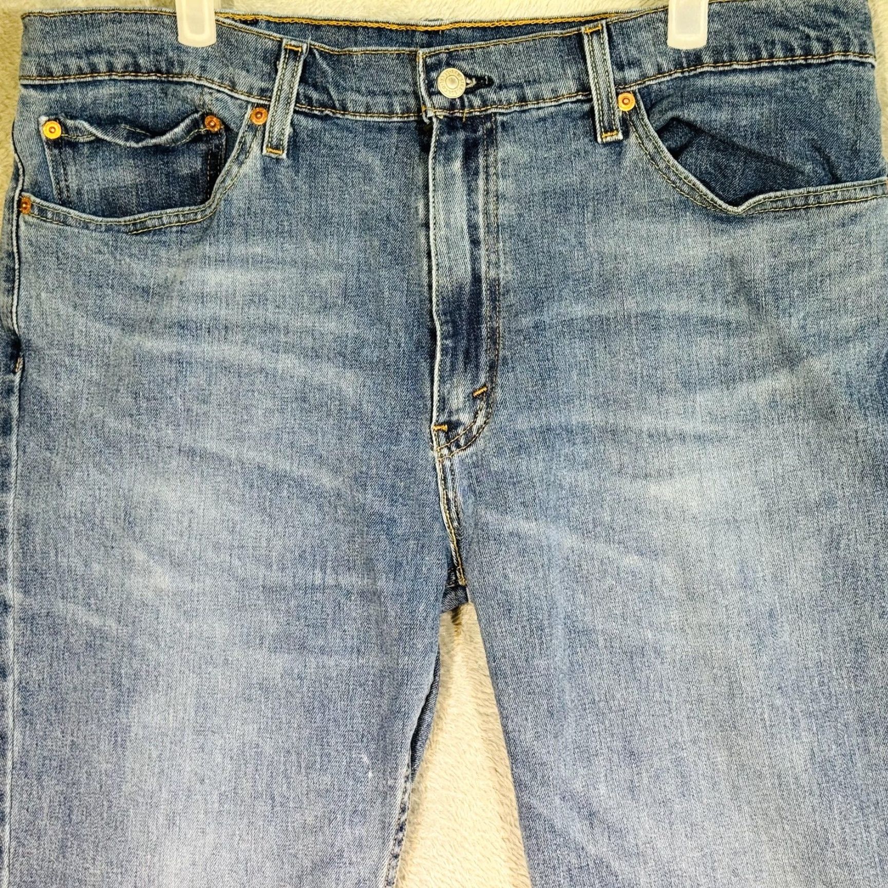 Levi's Levi's 511 Jeans Slim Taper Blue Medium Wash Zip Fly Men 38x30 Denim Stretch Pockets Logo Size US 38 / EU 54 - 3 Thumbnail