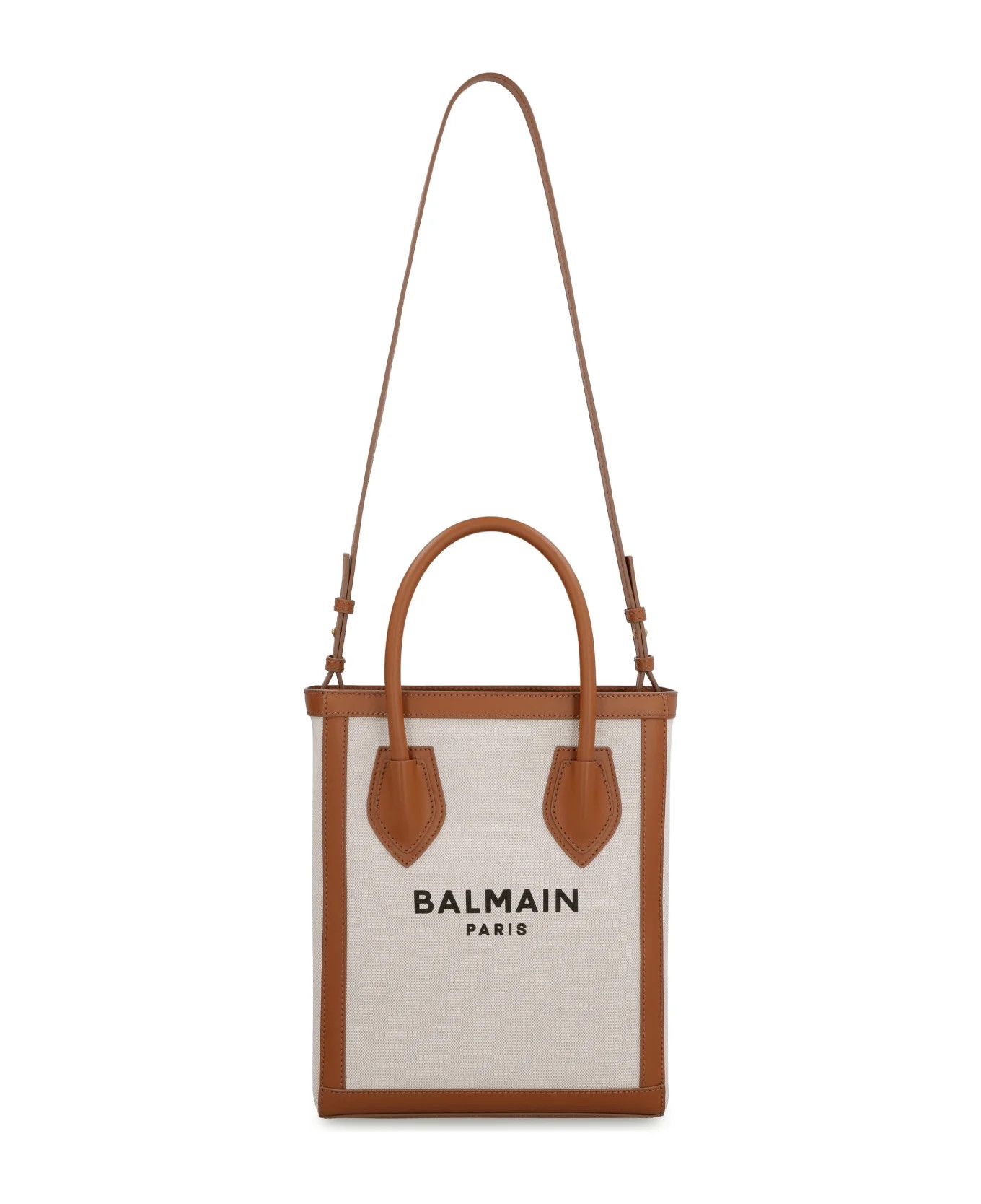 Balmain o1s1wg111225 Size:OS/B-Army 26 Canvas Tote Bag in White Size ONE SIZE - 4 Thumbnail