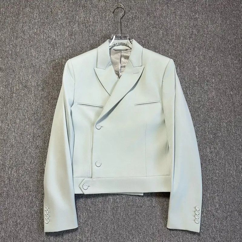 Dior Dior Spring Autumn Lake Blue Wool Long Coat 0089 Size US M / EU 48-50 / 2 - 1 Thumbnail