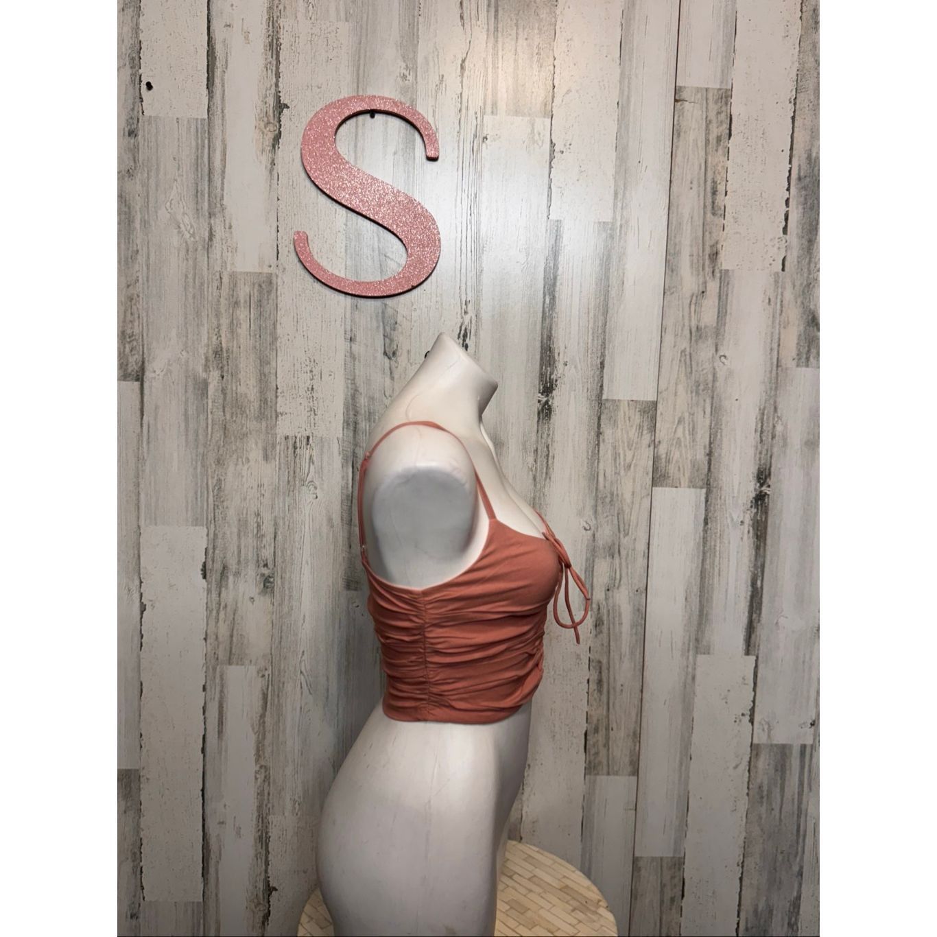 Blush Blue Blush Lace-Up Ruched Crop Top Blush Pink Size Small Size S / US 4 / IT 40 - 7 Thumbnail