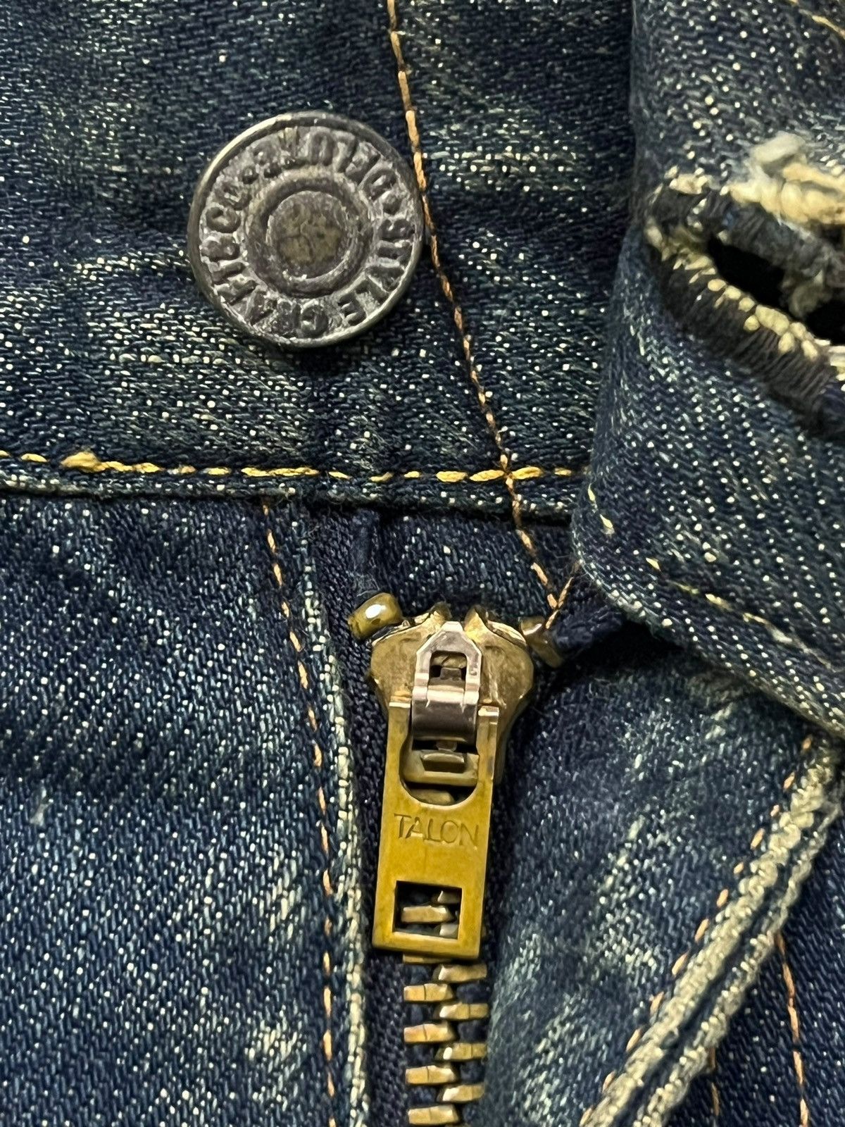 Evisu Vintage Archive EVIS Japanese Selvedge Denim | Early EVISU Size US 29 - 11 Thumbnail