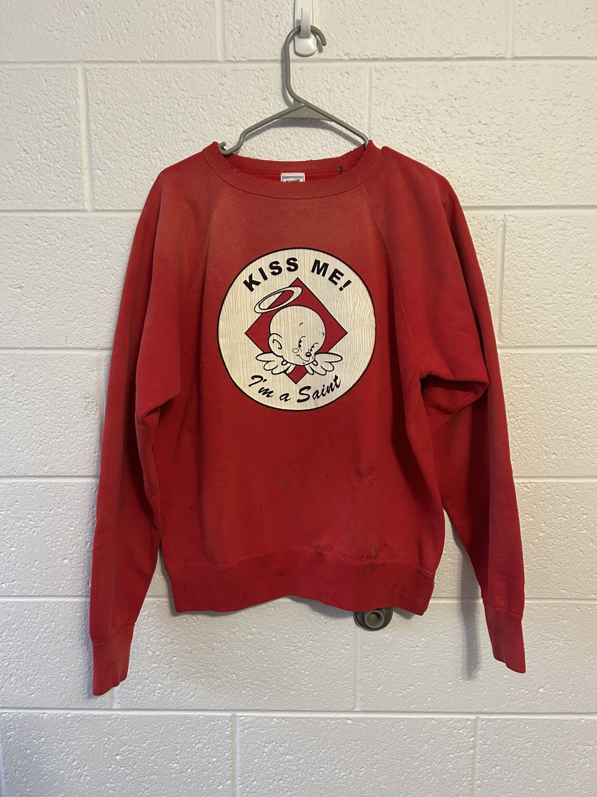 Saint Michael Saint Mxxxxxx Kiss Me Crewneck | Grailed