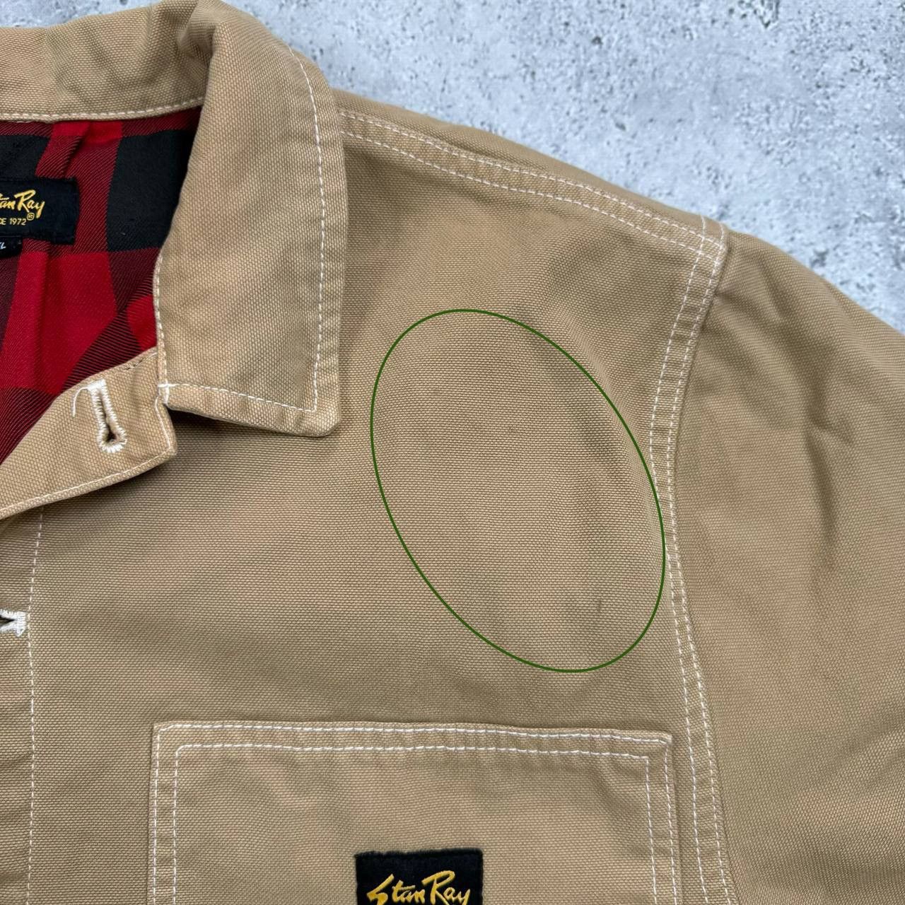 Stan Ray Stan Ray Duck Canvas Winter Box Work Jacket Khaki Beige XL Size US XL / EU 56 / 4 - 9 Thumbnail