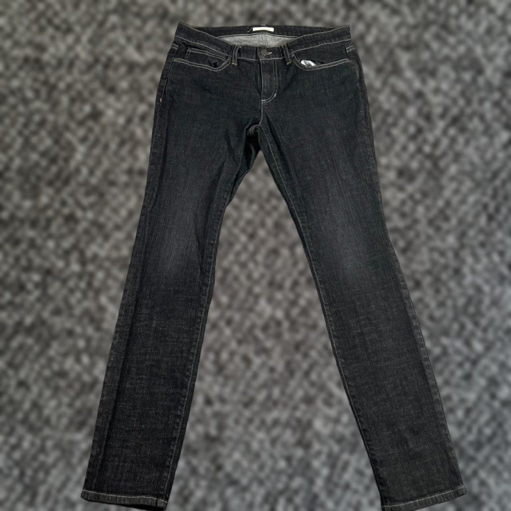 Eileen Fisher Eileen Fisher Jeans Womens Size 8 Black Slim Straight Denim Organic Cotton Size 32" / US 10 / IT 46 - 1 Thumbnail
