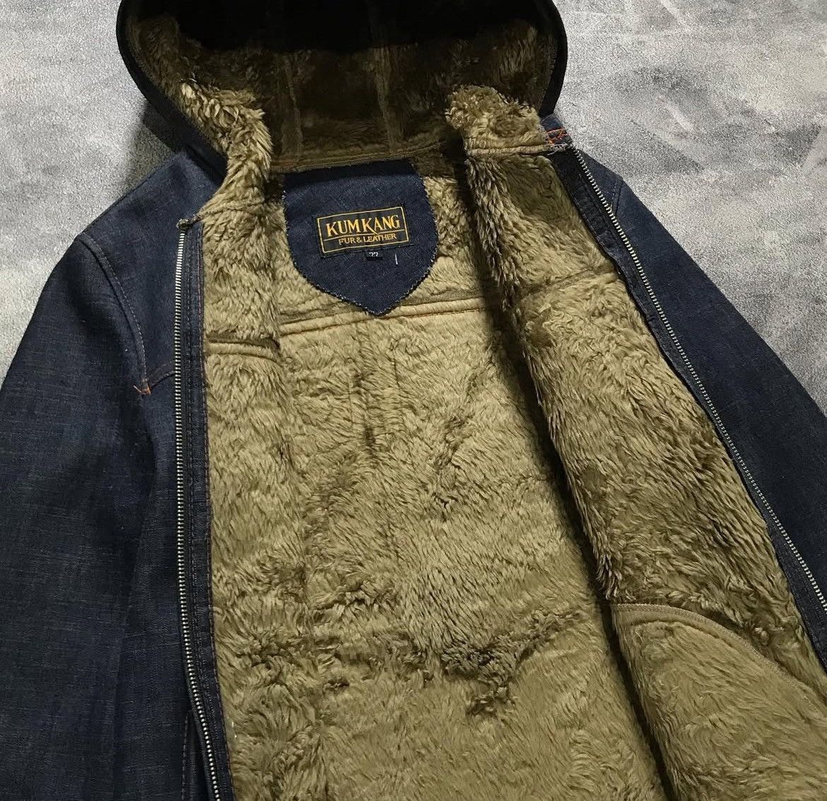 If Six Was Nine 2000s Archival Japanese Fur Jeans Hodded Jacket y2k style Size US L / EU 52-54 / 3 - 3 Thumbnail