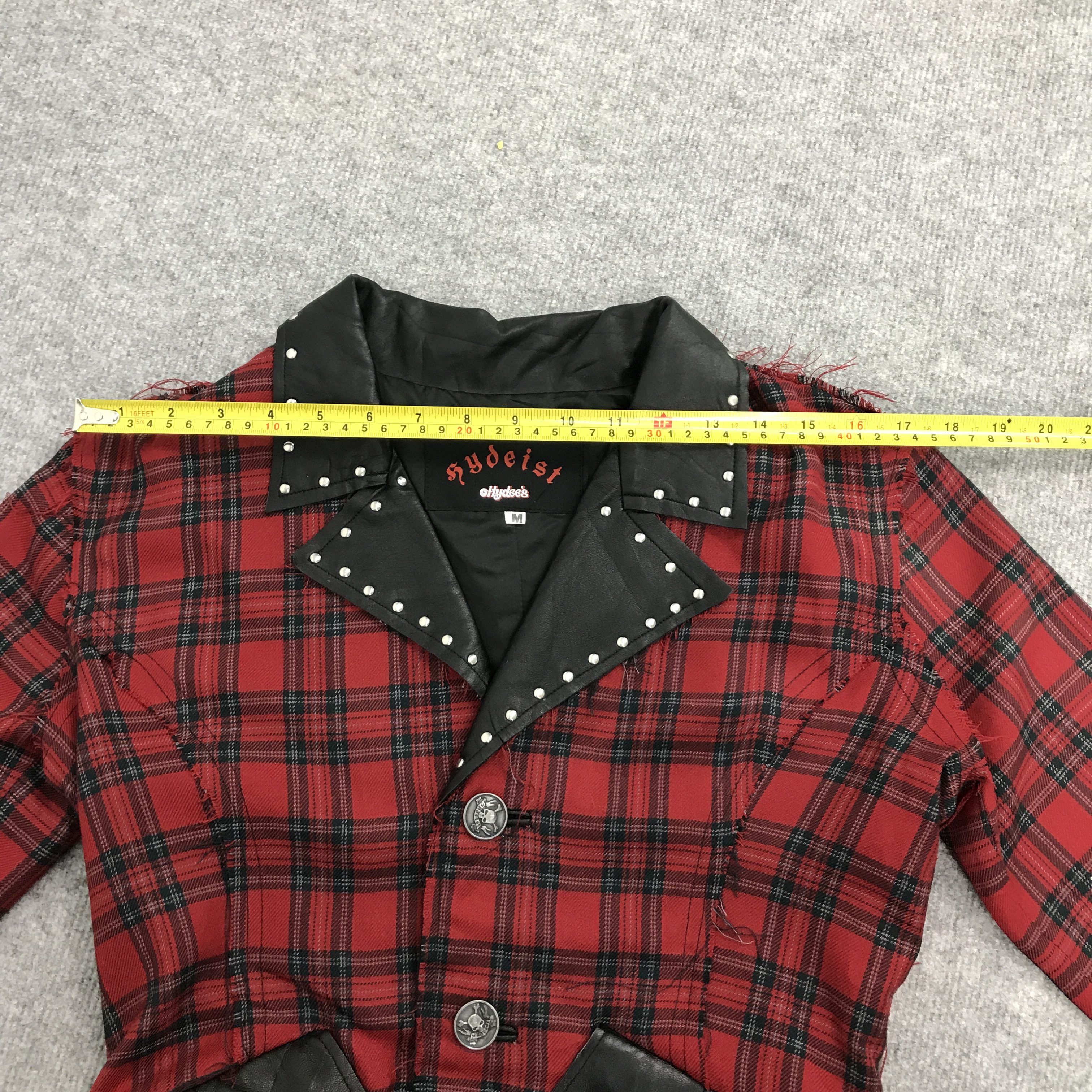 Designer × If Six Was Nine × Japanese Brand SYDEIST JAPAN STYLE DESIGN PUNK FLANNEL BLAZER JACKET Size US M / EU 48-50 / 2 - 7 Thumbnail