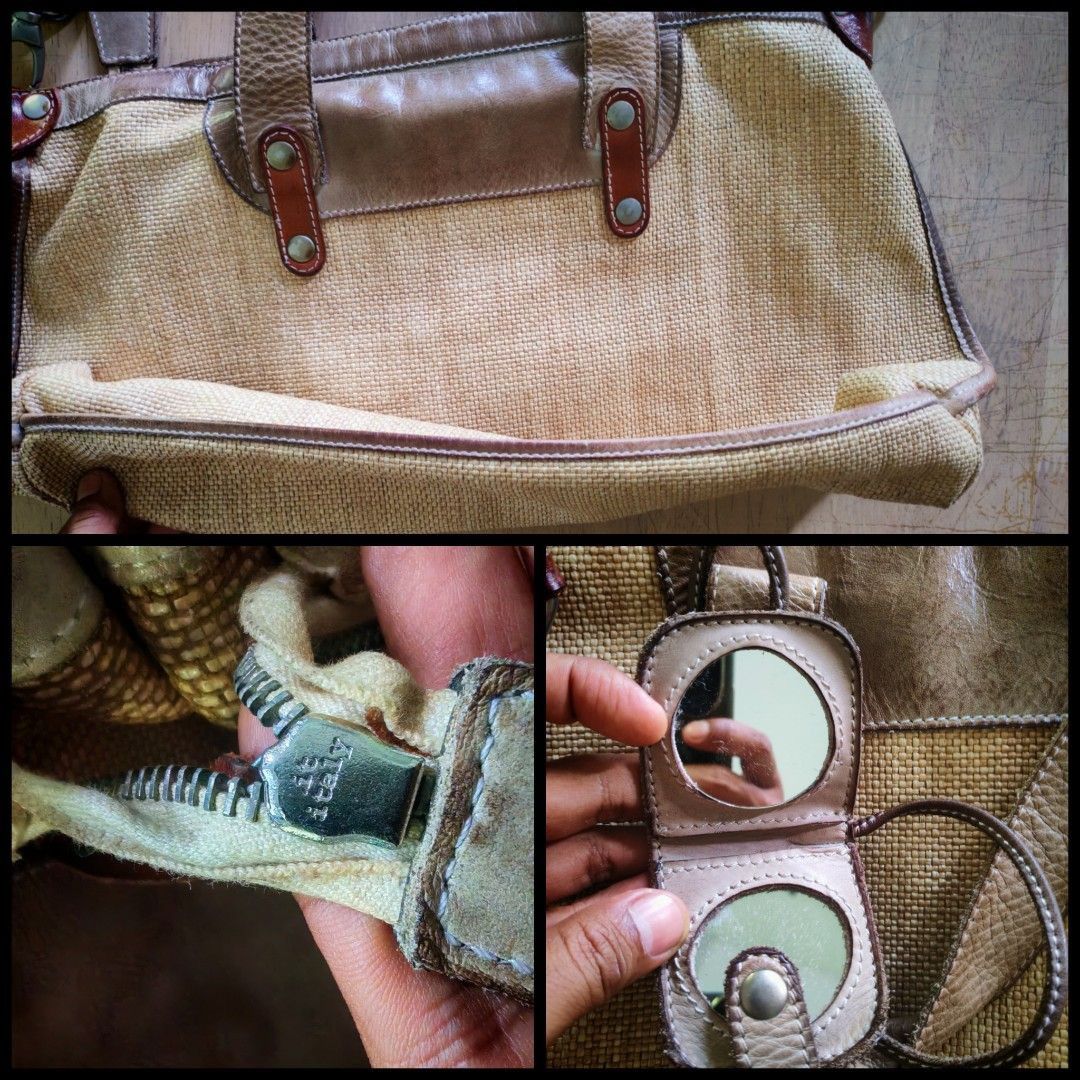 Other Vive La Différence Straw Leather Bag Made in Italy Size ONE SIZE - 7 Thumbnail