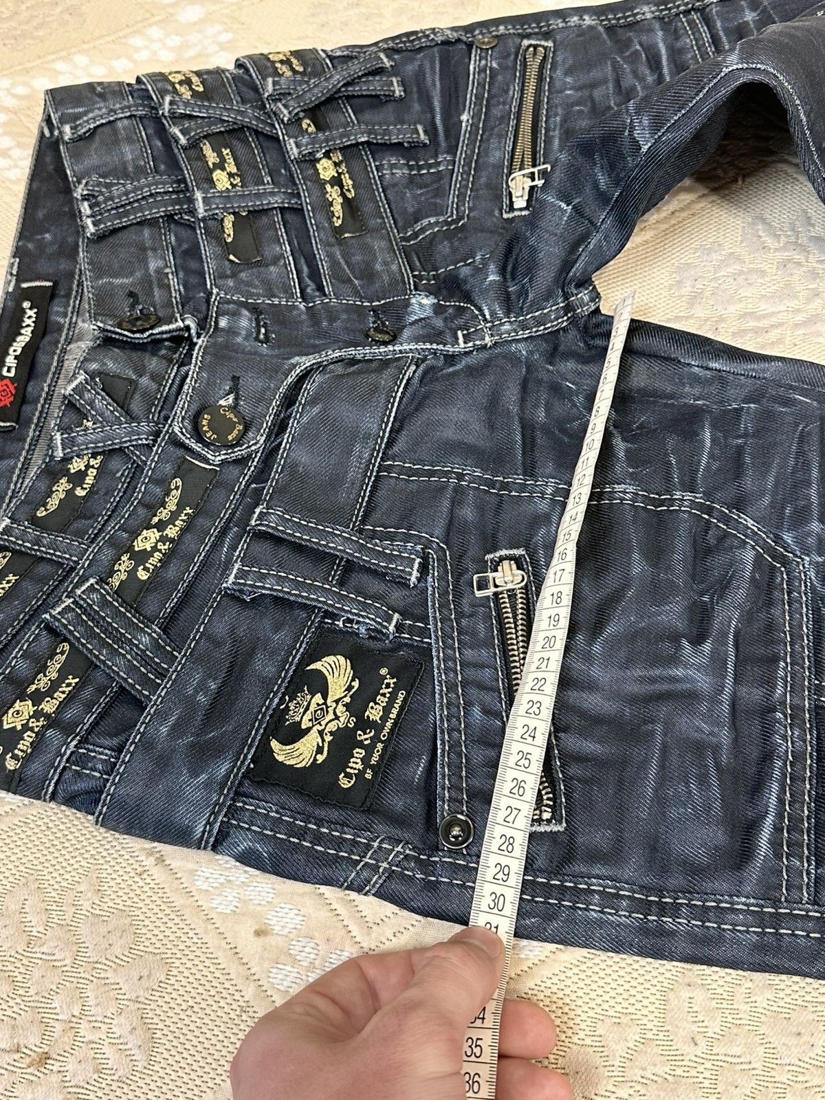 Japanese Brand 🔥 Cipo & Baxx RARE Triple Waist Jeans Y2K Denim Pants Japan Size US 29 - 8 Thumbnail
