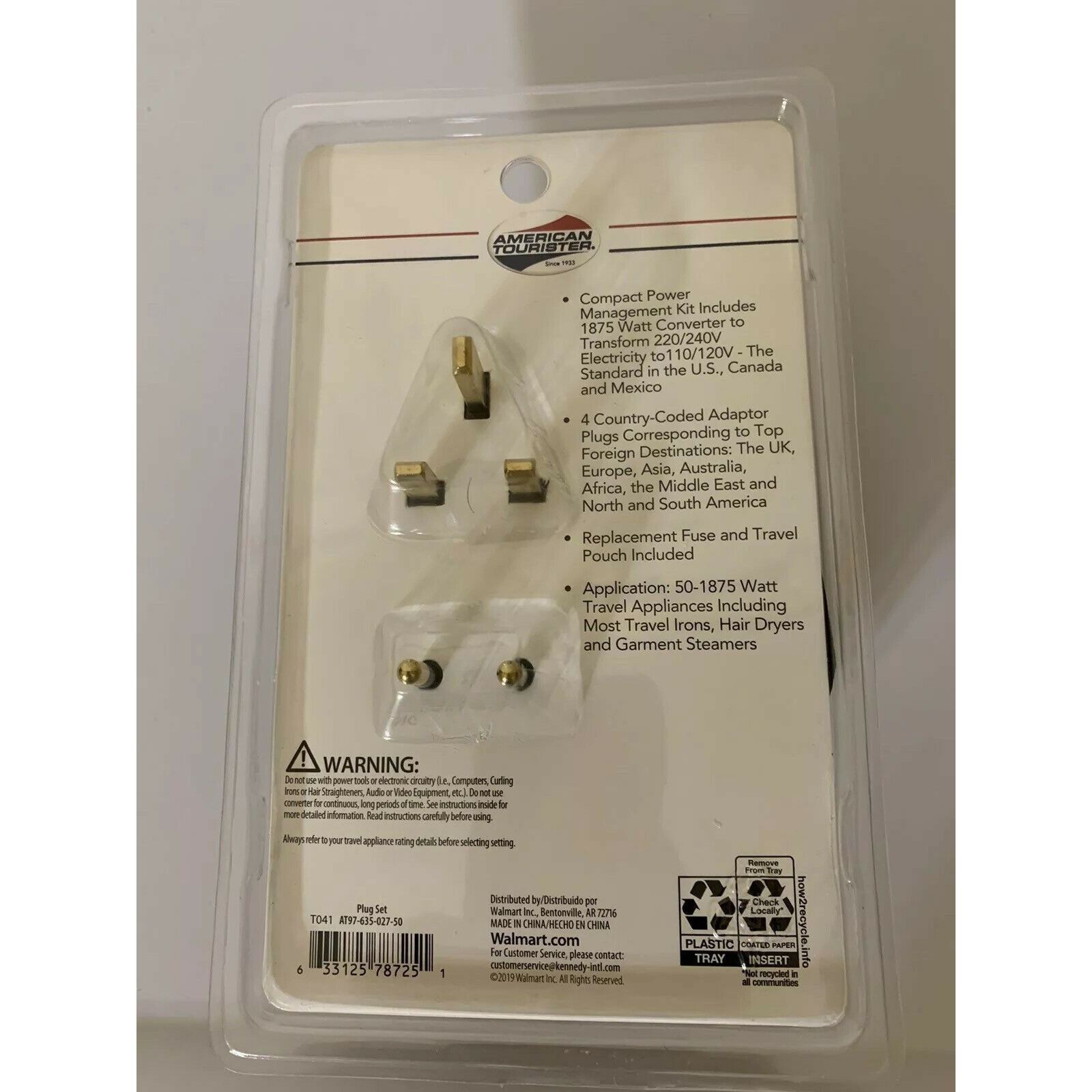 Other New American Tourister International Travel Converter and Pl Size ONE SIZE - 4 Thumbnail