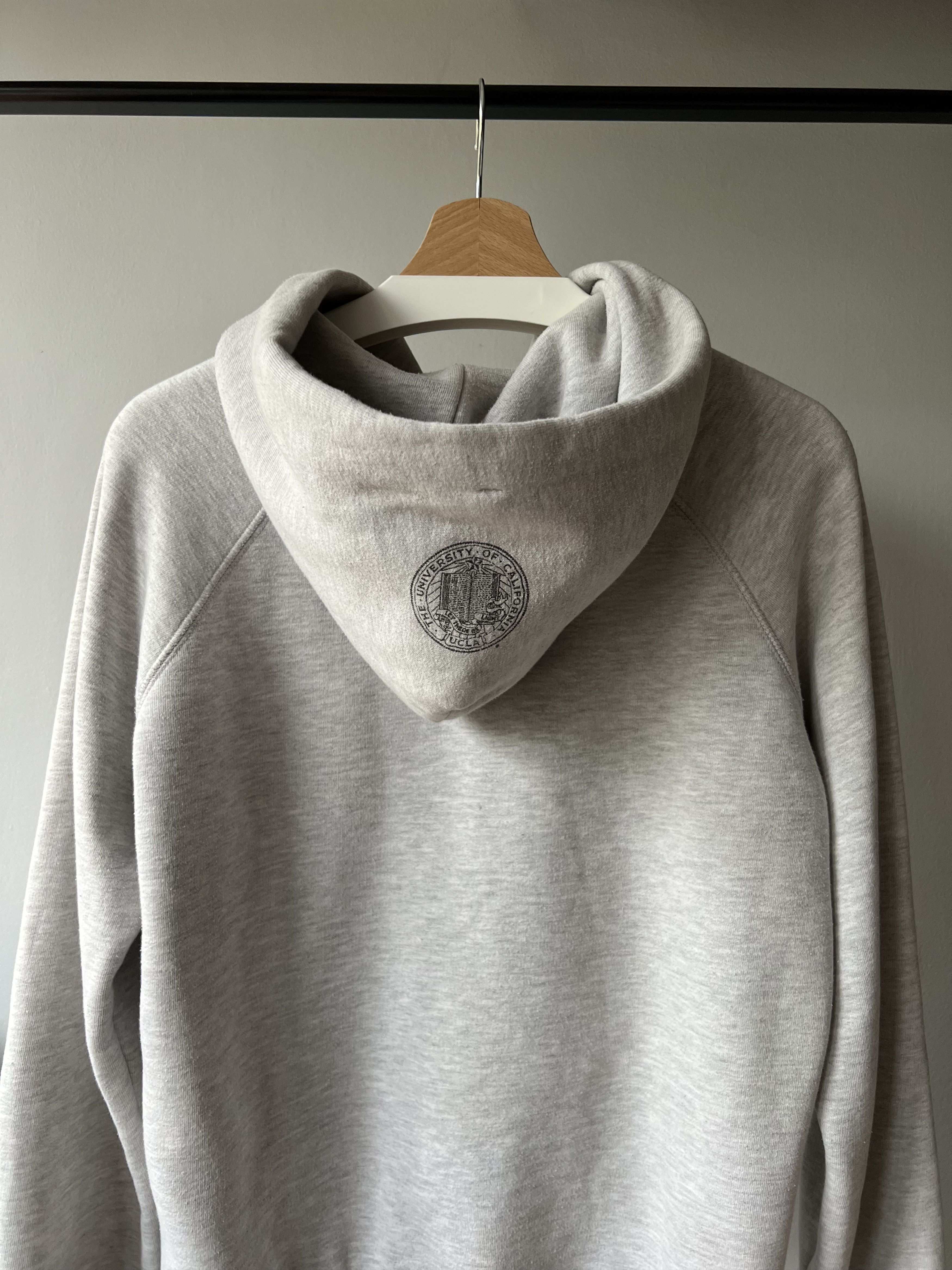 Other Vintage 90's UCLA College Gray Zip Hoodie Size L / US 10 / IT 46 - 4 Thumbnail