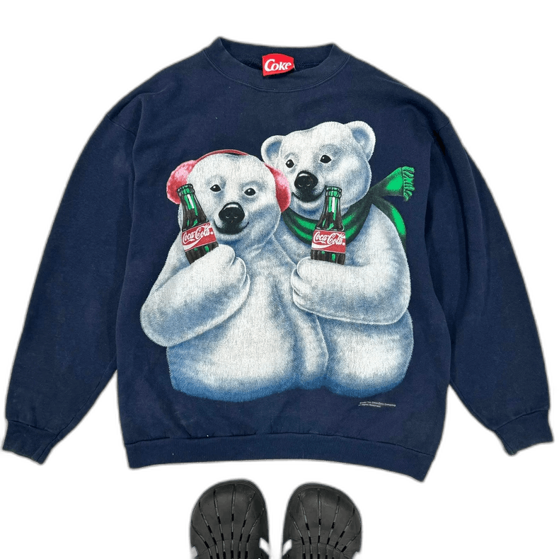 Vintage 90s Coca Cola Polar Bear Sweatshirt