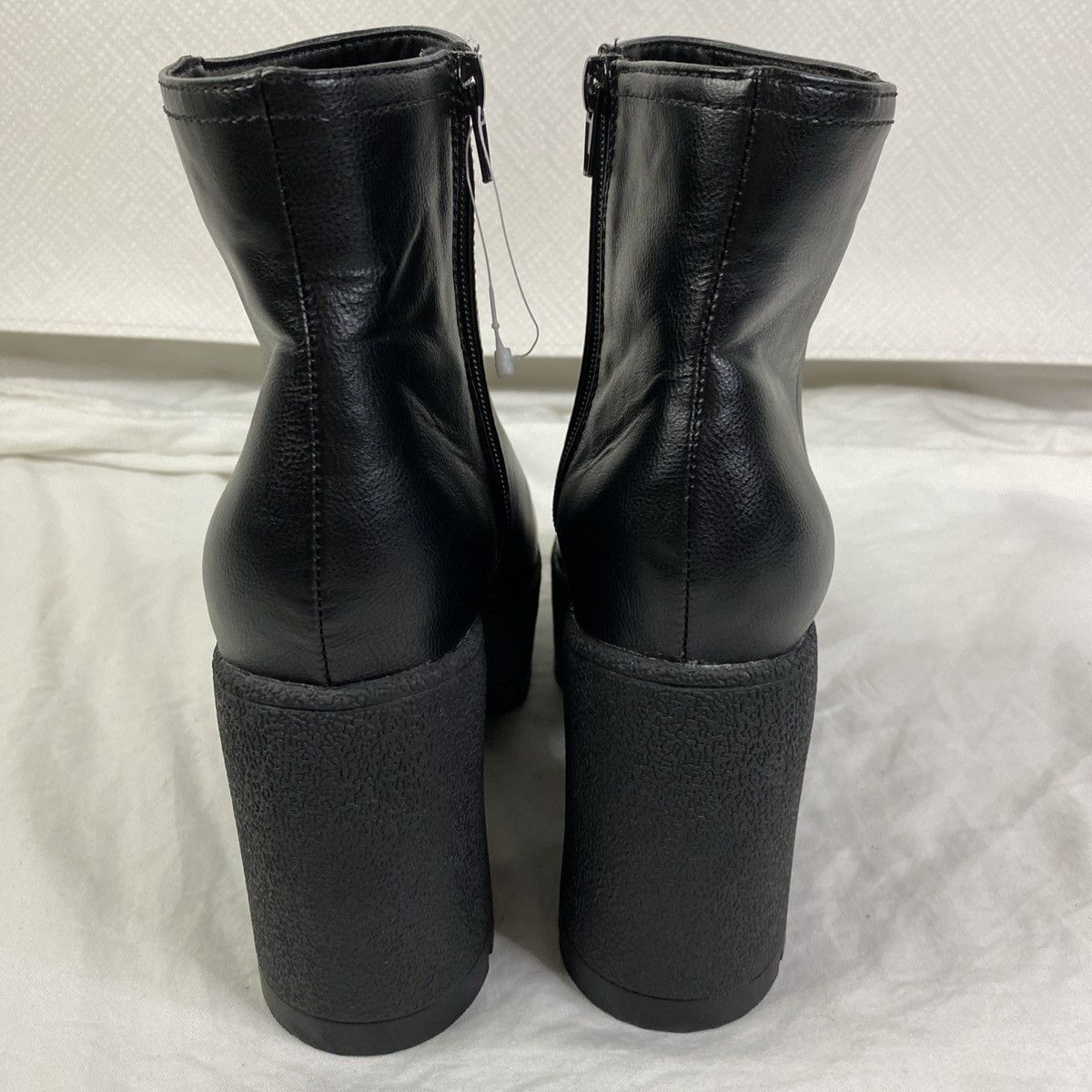 Other Bamboo Platform Ankle Boots Womens Black Sz 8.5 Chunky NWOT Size US 8.5 / IT 38.5 - 4 Thumbnail
