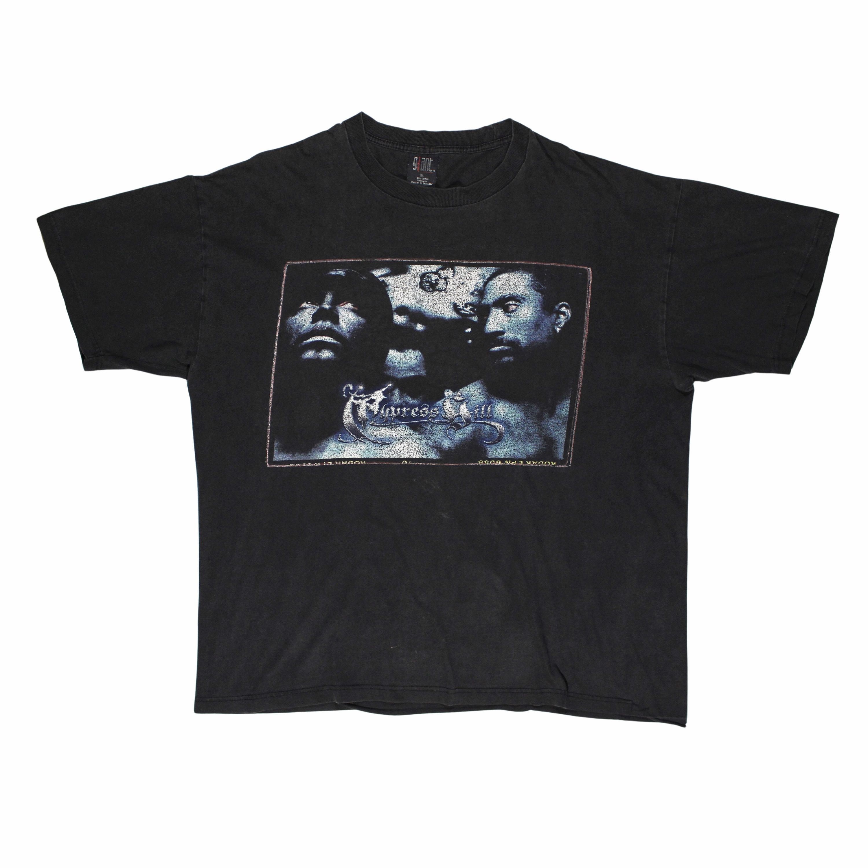 Image of Rap Tees x Vintage 90's Cypress Hill Us Tour T-Shirt in Vintage Black, Men's (Size XL)