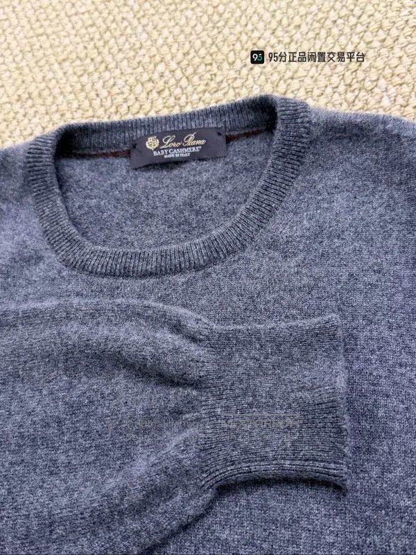 Loro Piana Loro Piana Classic Crew Neck Gray Sweatshirt. Size US L / EU 52-54 / 3 - 2 Thumbnail