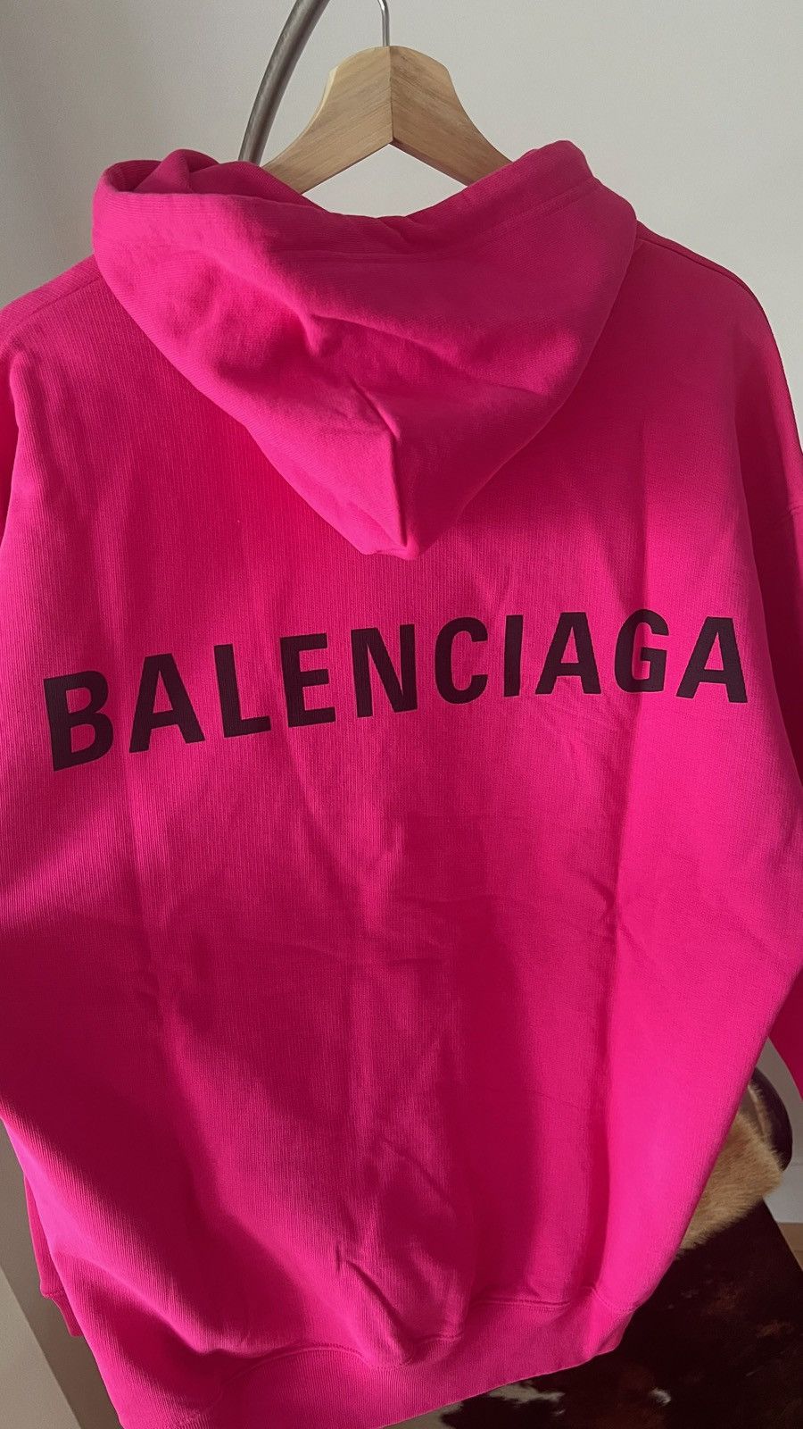 Balenciaga Balenciaga pink back logo hoodie Size XS / US 0-2 / IT 36-38 - 3 Thumbnail