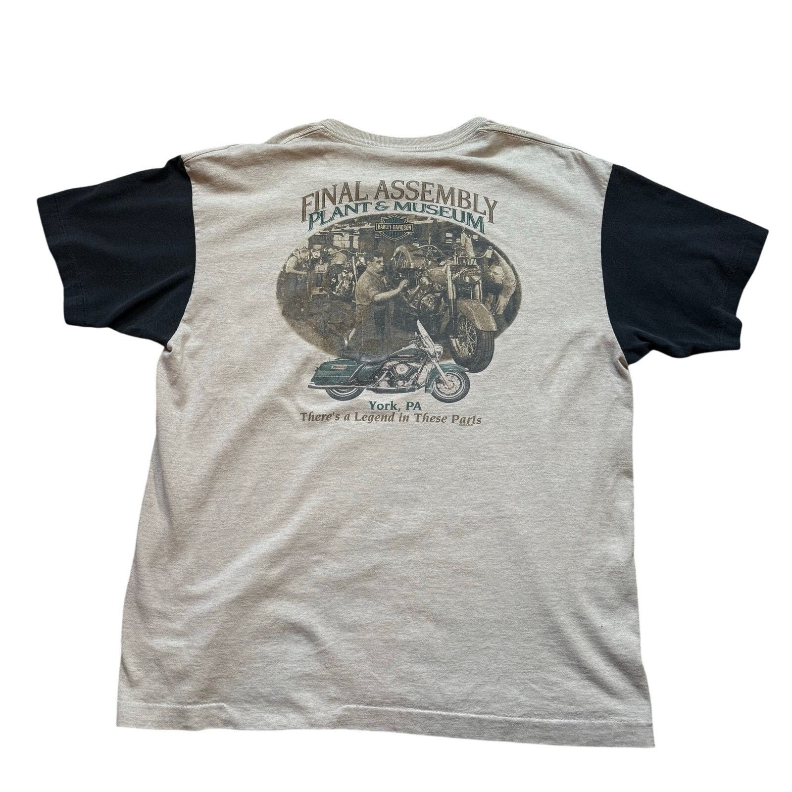 Harley Davidson Vintage 90’s Harley Davidson Two Tone Tee XL Size US XL / EU 56 / 4 - 3 Thumbnail