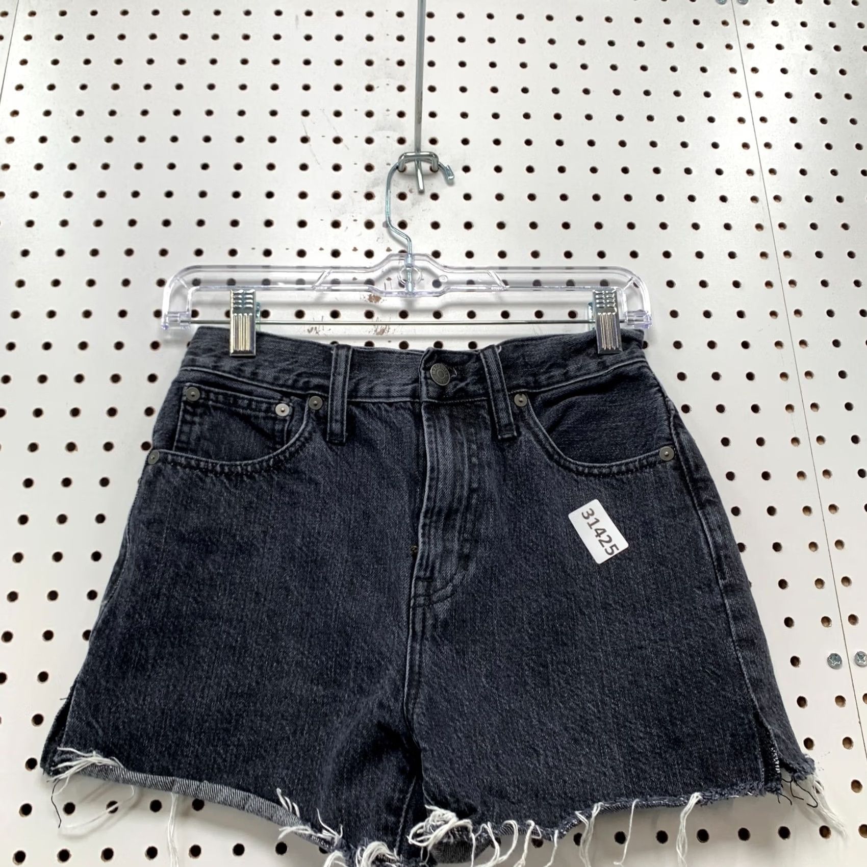 Madewell Madewell Black Denim Cut Off Perfect Jeans Shorts WOmens Size 23 Fits 24x3 Size 40" / US 18 - 4 Thumbnail