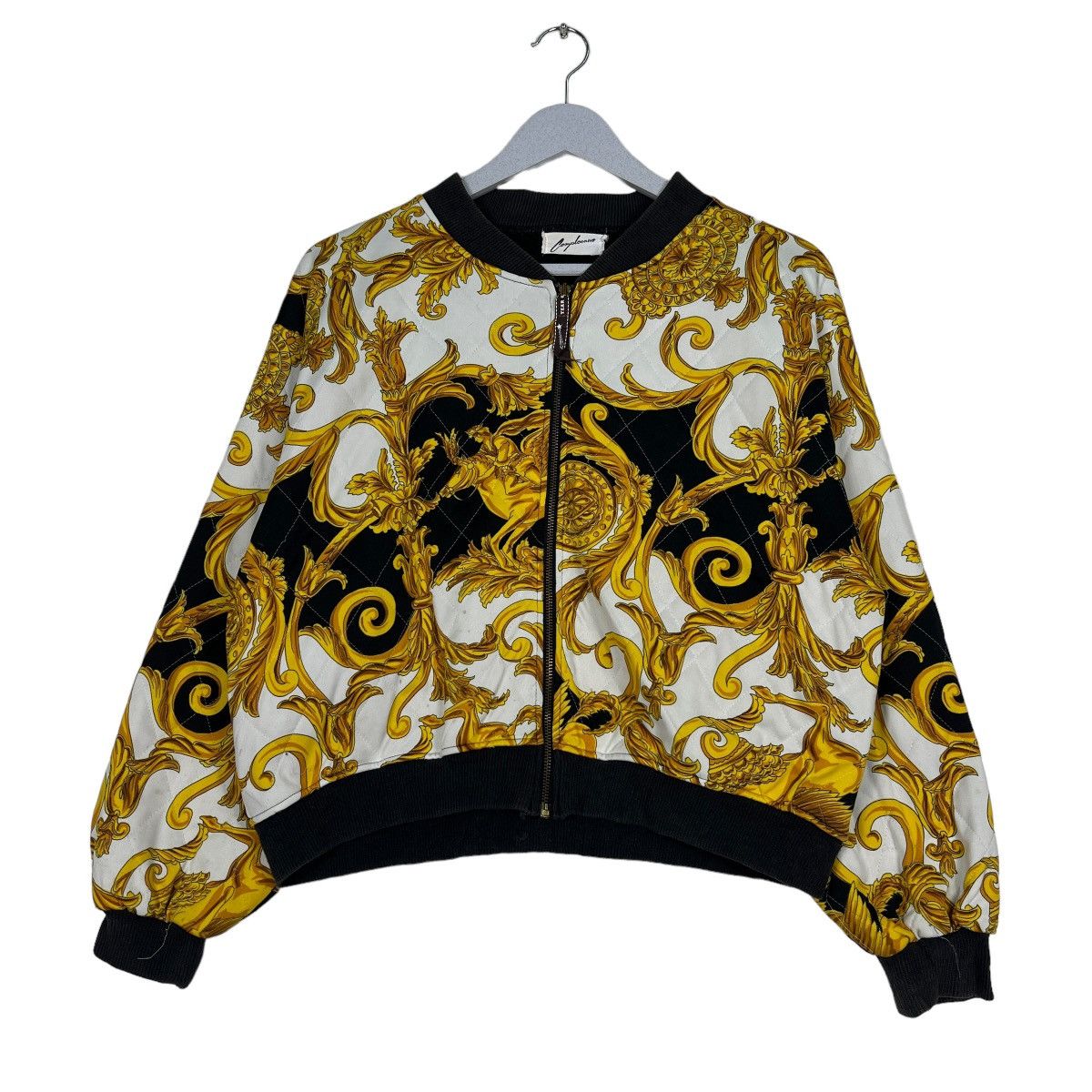 Japanese Brand 🔥 VINTAGE BAROQUE BOMBER JACKET Size US S / EU 44-46 / 1 - 1 Thumbnail