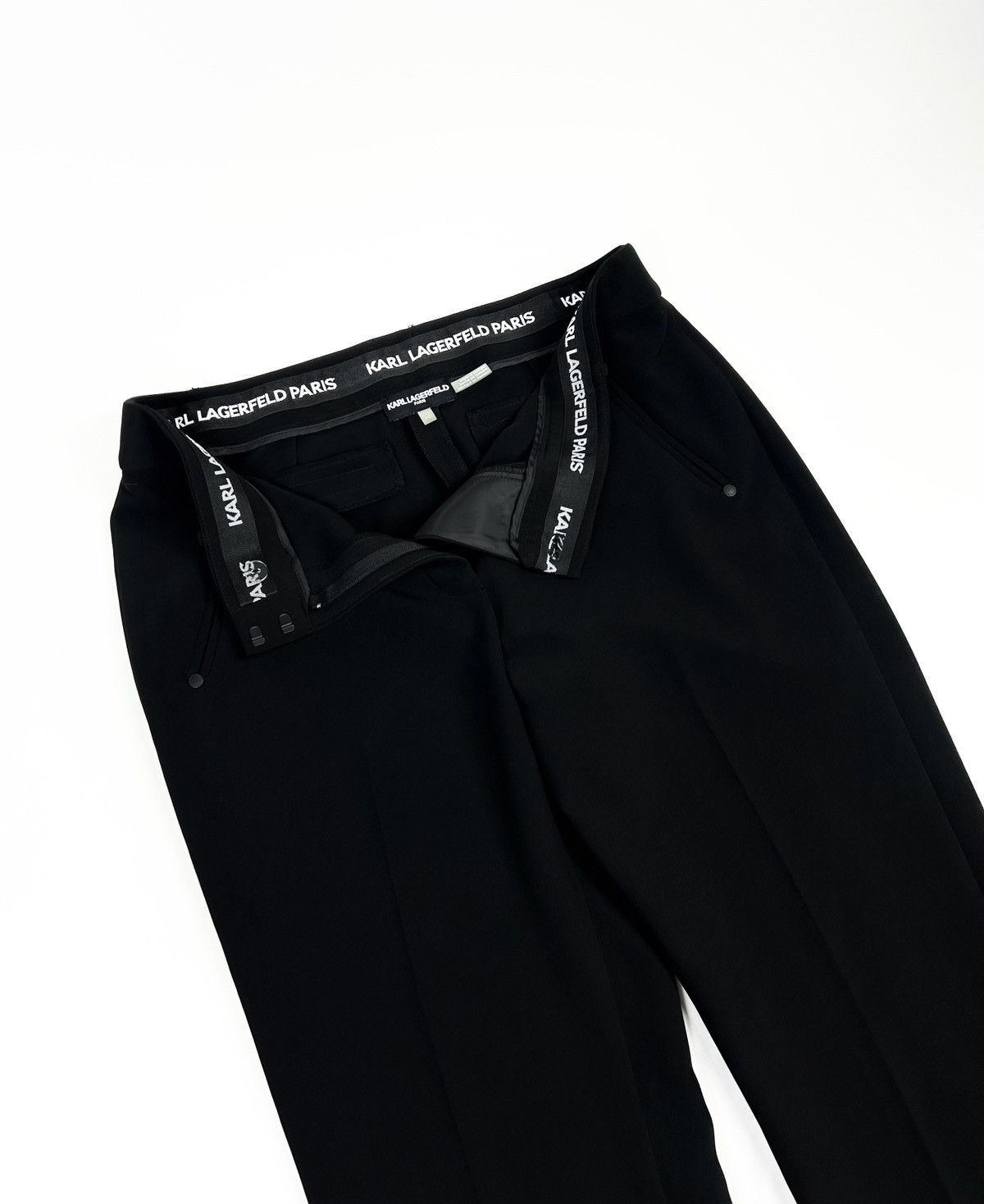 Karl Lagerfeld Karl Lagerfeld Trousers Black Pants Women's Size 10 Size 32" / US 10 / IT 46 - 2 Thumbnail