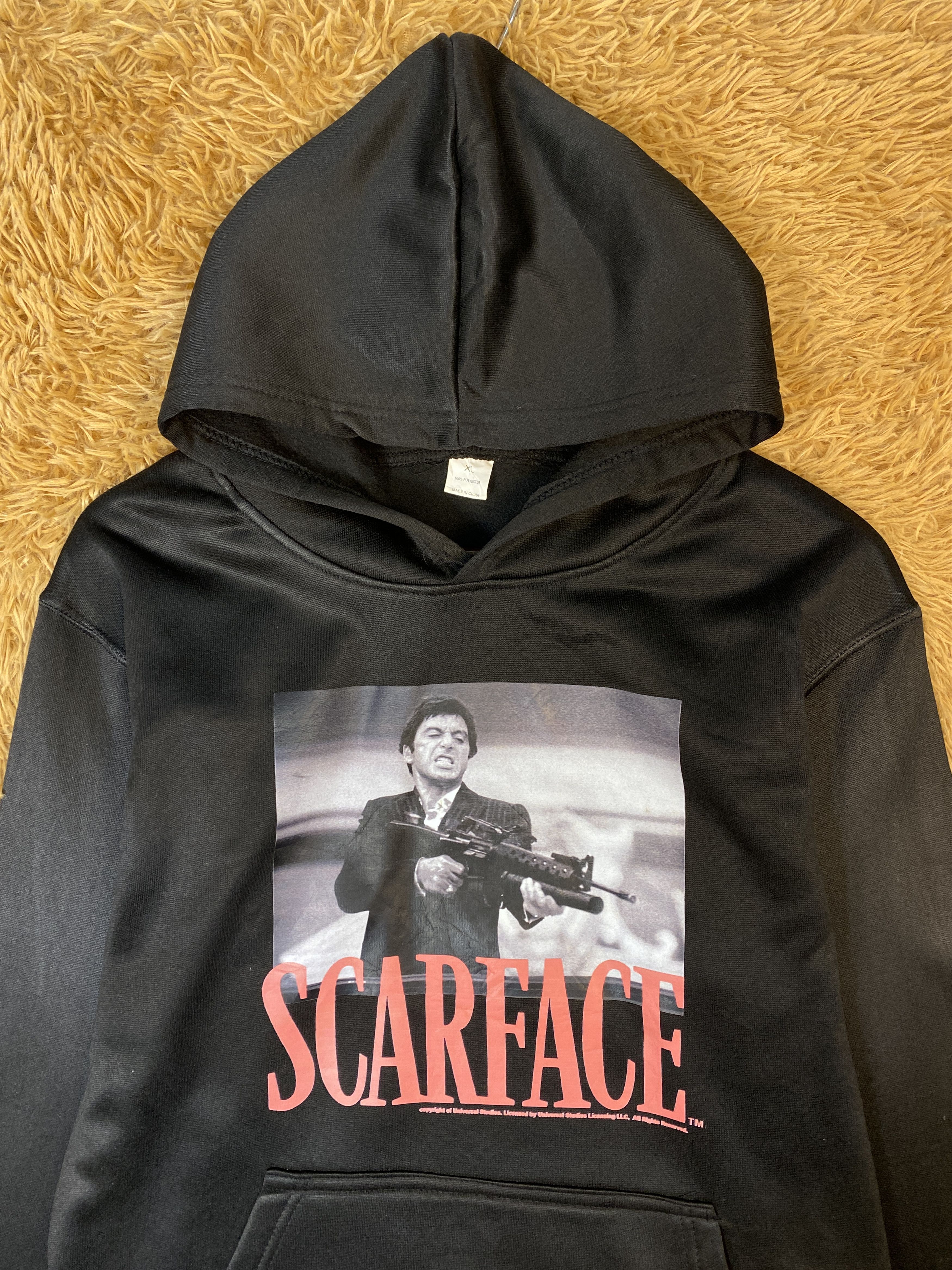 Vintage Vintage Tony Montana Scarface Movie Hoodies PS0398 Size US XL / EU 56 / 4 - 2 Thumbnail