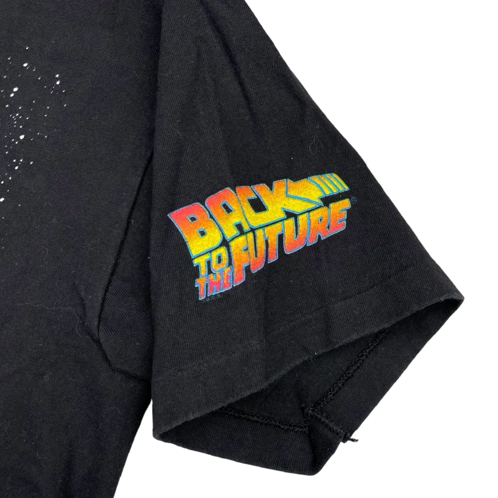 Hanes VTG Hanes T-Shirt Roads?.. Back To The Future Movie Promo Ride Small Black Single Stitch Crew Neck Short Sleeve Mens Size US S / EU 44-46 / 1 - 4 Thumbnail