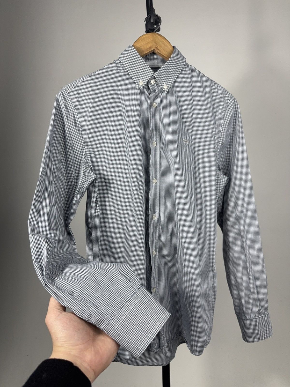 Lacoste Luxury 00s Lacoste Gingham Check Button Down Shirt Mens S Size US S / EU 44-46 / 1 - 8 Thumbnail