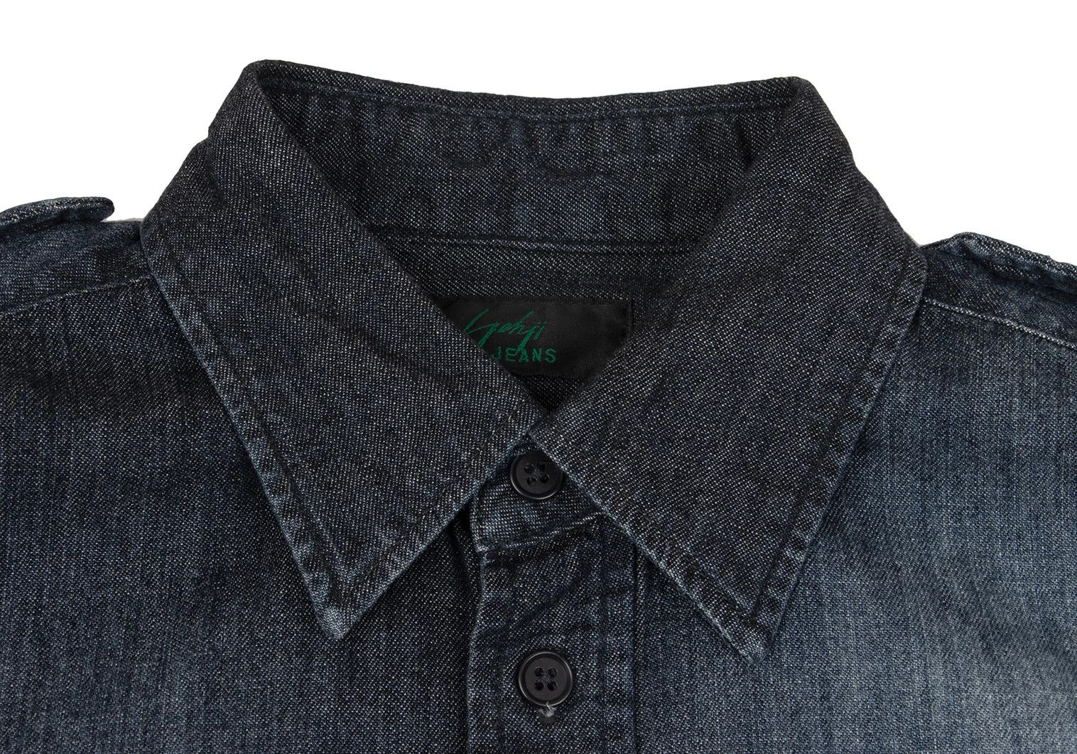 Yohji Yamamoto Yohji Jeans × EDWIN Cotton Epaulet Denim Shirt Indigo Size US S / EU 44-46 / 1 - 3 Thumbnail