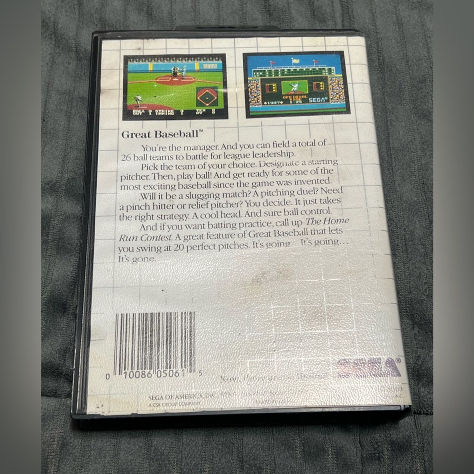 Other Great Baseball Authentic, Tested - Sega Master System Size ONE SIZE - 3 Thumbnail
