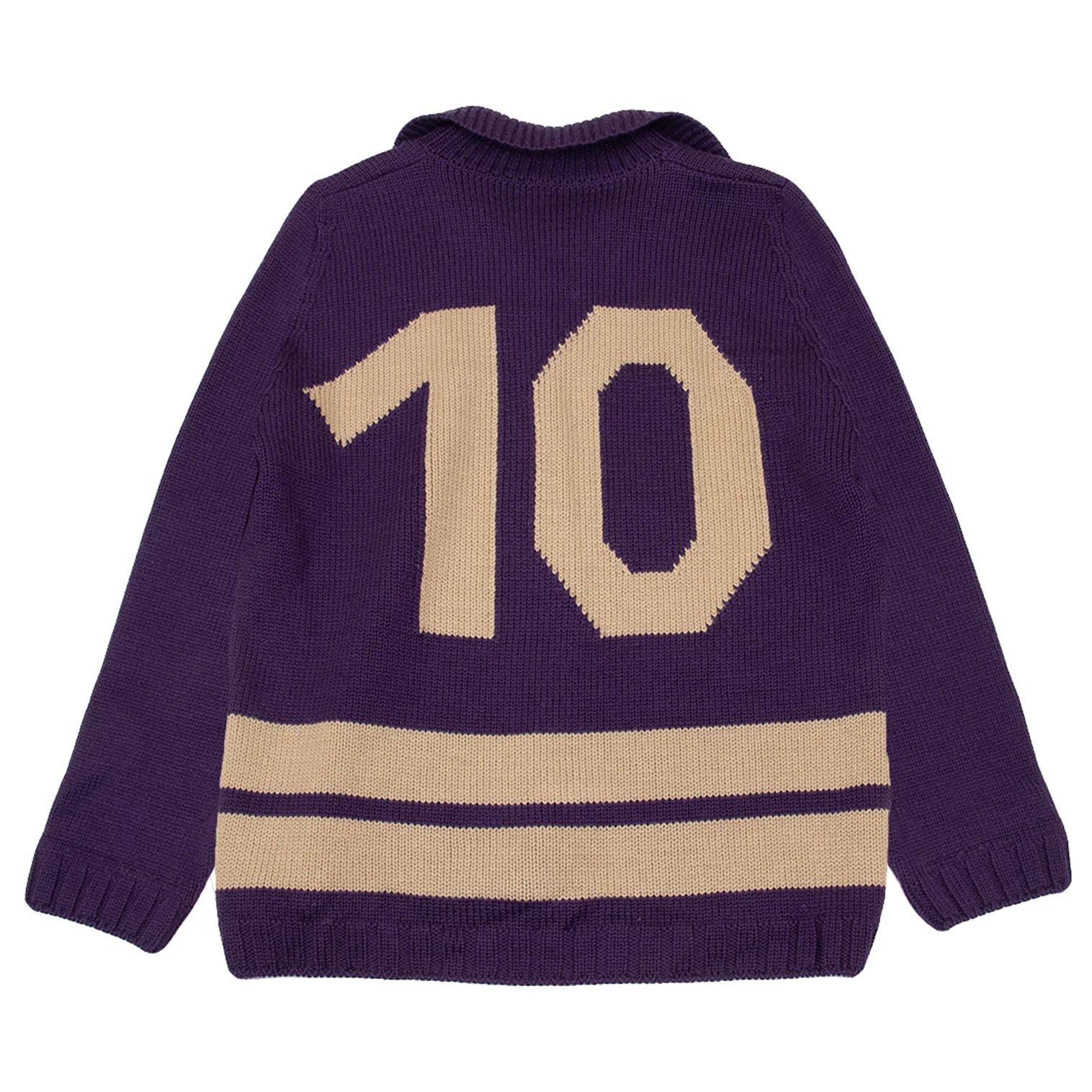 Dries Van Noten Knit Sweater in Purple, Size M with Minor Flaw Size US M / EU 48-50 / 2 - 1 Thumbnail