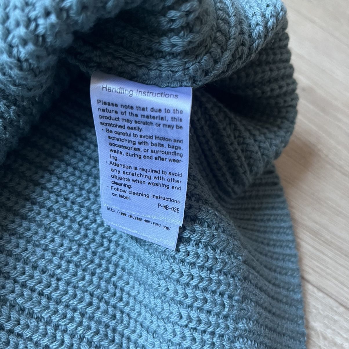 Batoner Signature Rib Crewneck Wool Sweater in Faded Turquoise Blue Size US M / EU 48-50 / 2 - 6 Thumbnail