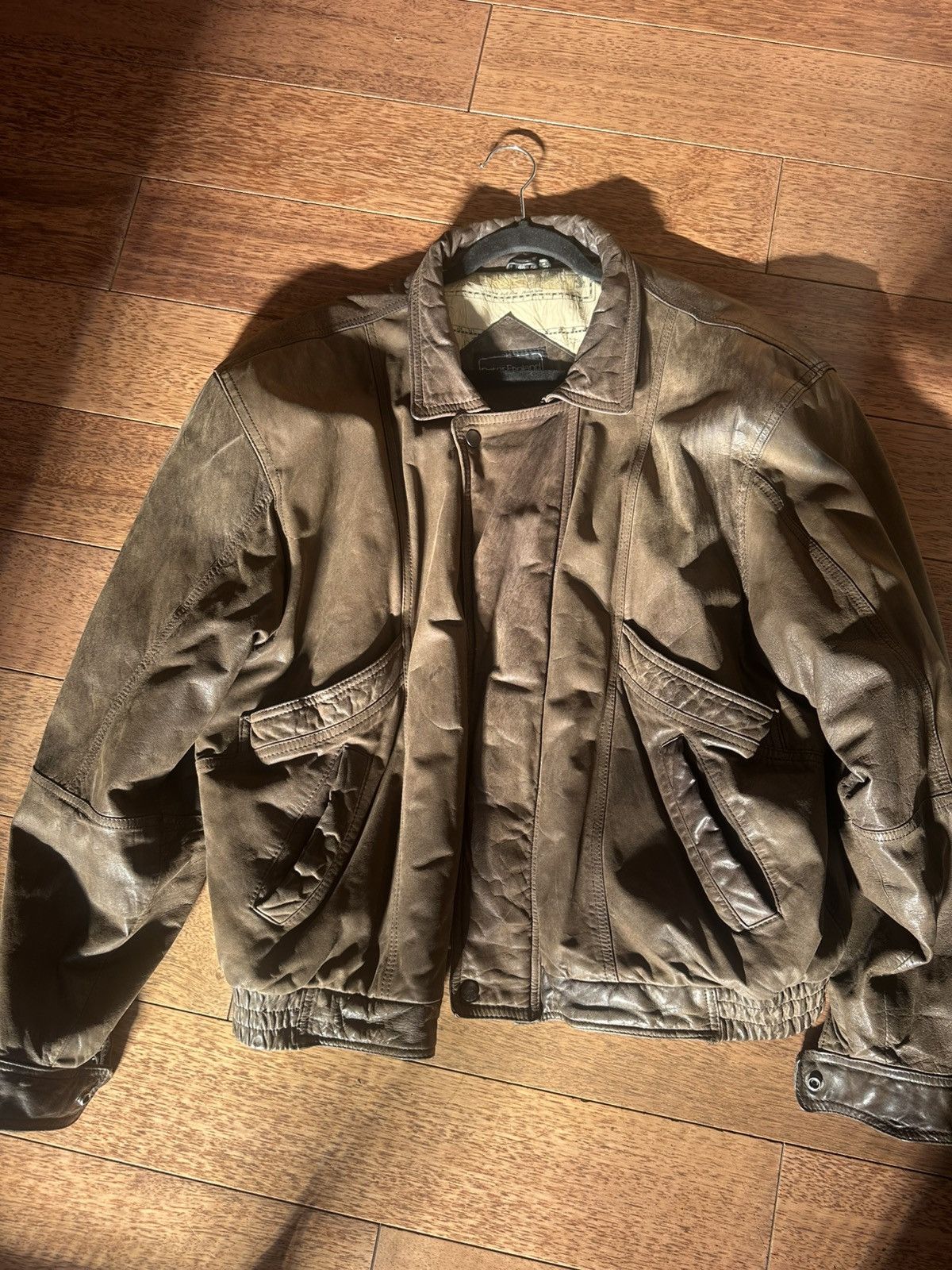 Vintage PETER ENGLAND VINTAGE LEATHER JACKET Size US XL / EU 56 / 4 - 5 Thumbnail
