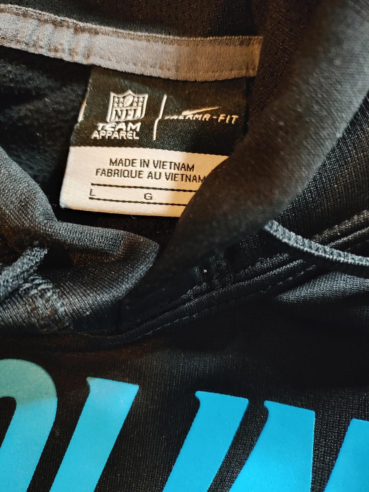 Nike Nike Therma-FIT Carolina Panthers Hoodie by NFL Team Apparel Size ONE SIZE - 6 Thumbnail