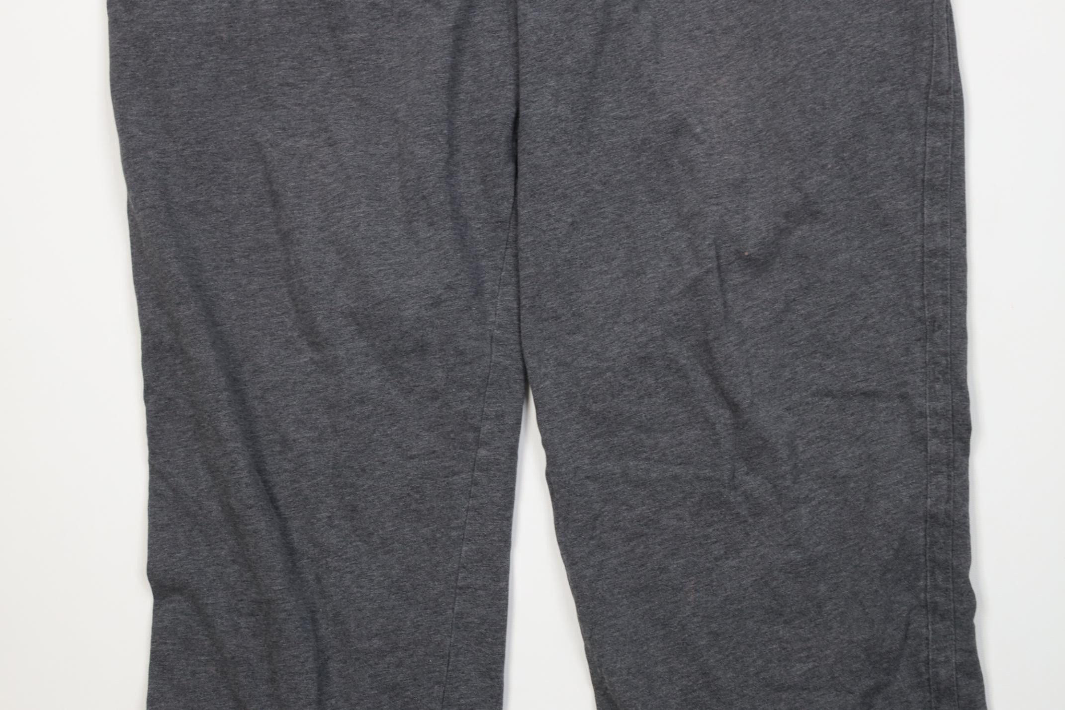 Nike Vintage Y2K Nike Mini Swoosh Cotton Knit Wide Leg Pants Gray Size US 38 / EU 54 - 3 Thumbnail