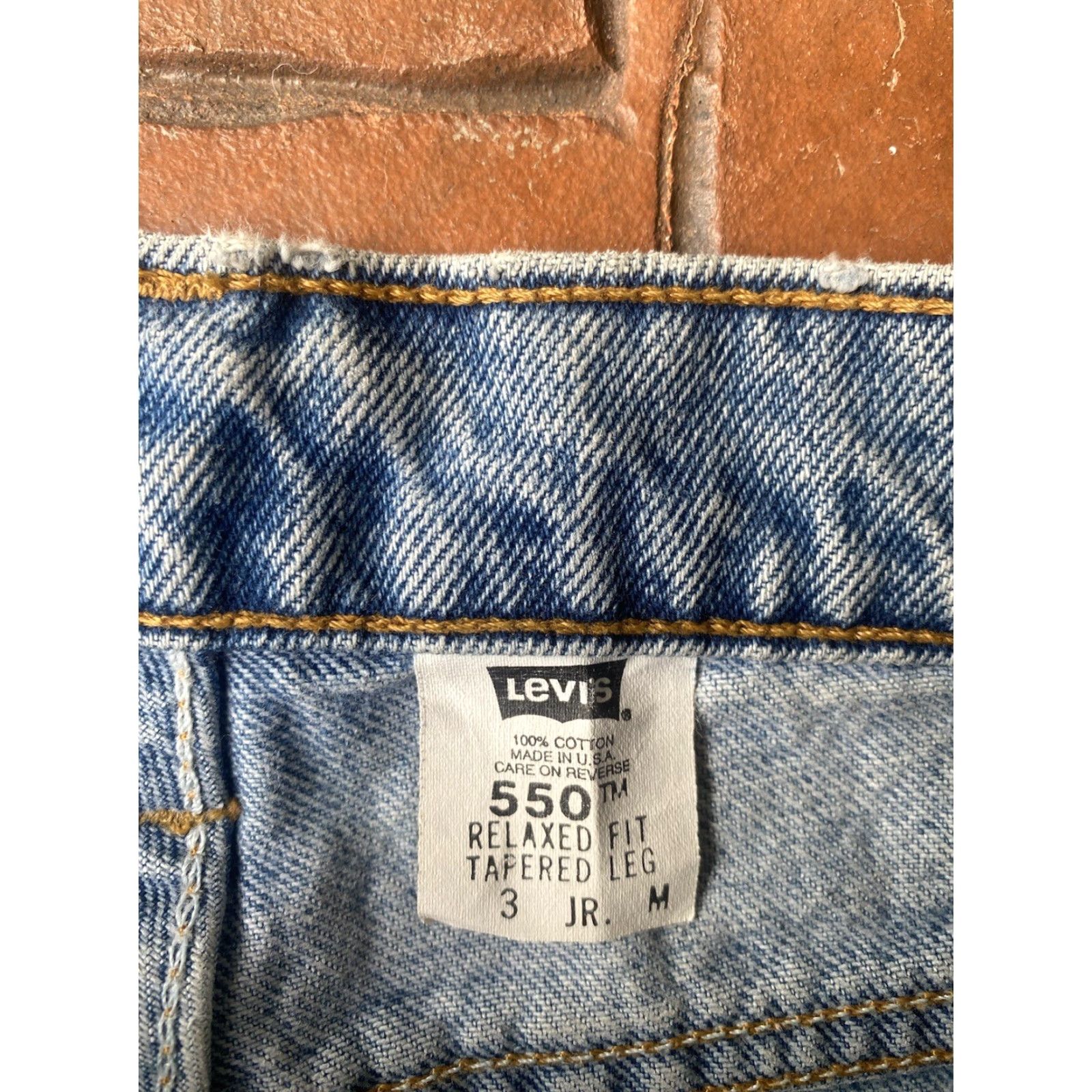 Levi's VINTAGE Levi's 550 Jeans Women's Junior 3 Relaxed Tapered USA Denim Blue 90s Y2K 5-Pocket Womens Jeans Size 26" / US 2 / IT 38 - 2 Thumbnail