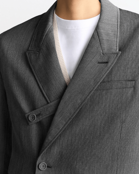 Dior o1w1db11025 513C21 Jacket with Buttoned Strap in Gray Size US L / EU 52-54 / 3 - 6 Thumbnail