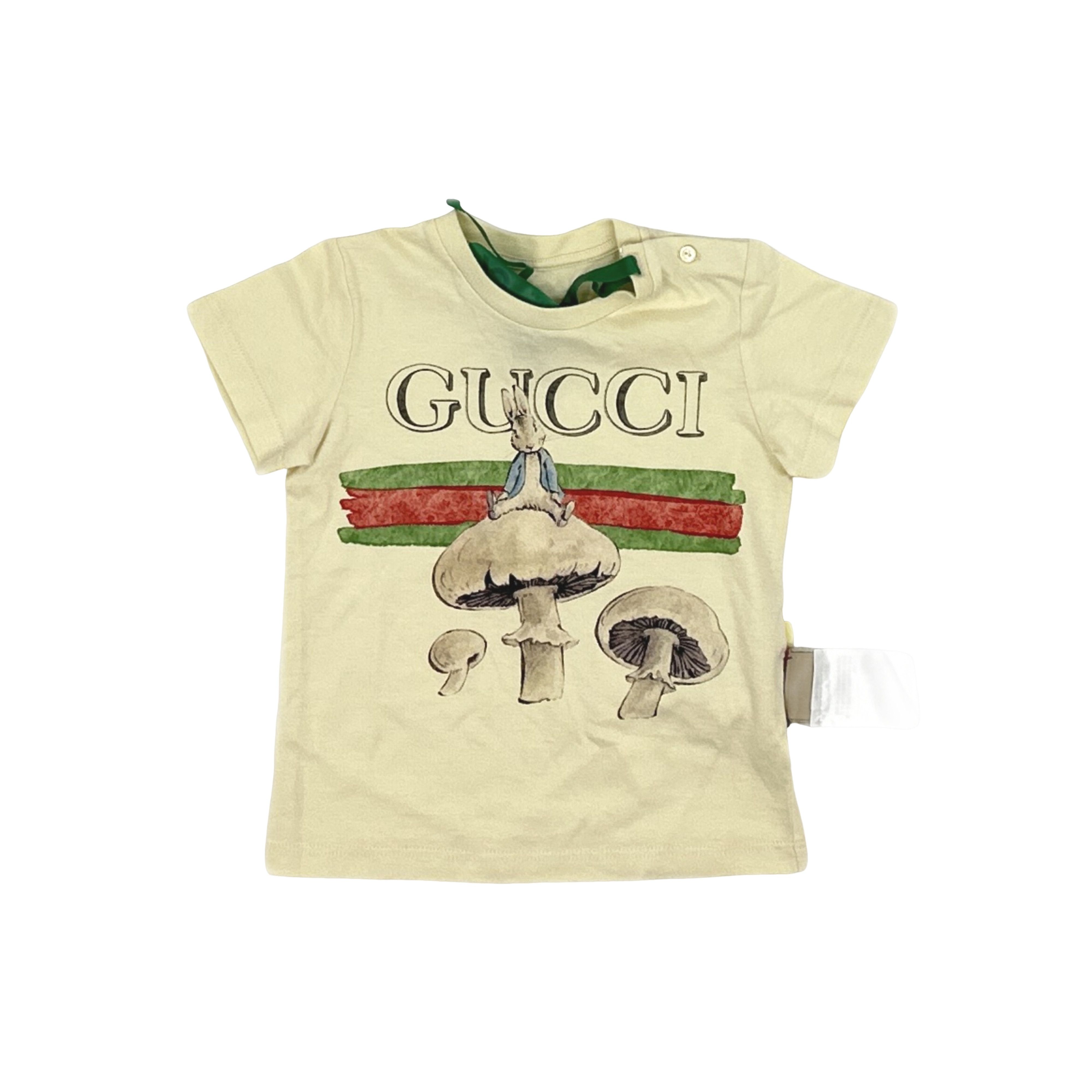 Gucci Gucci x Peter Rabbit Logo Print T-Shirt 12-18M Size US XXS / EU 40 - 1 Thumbnail