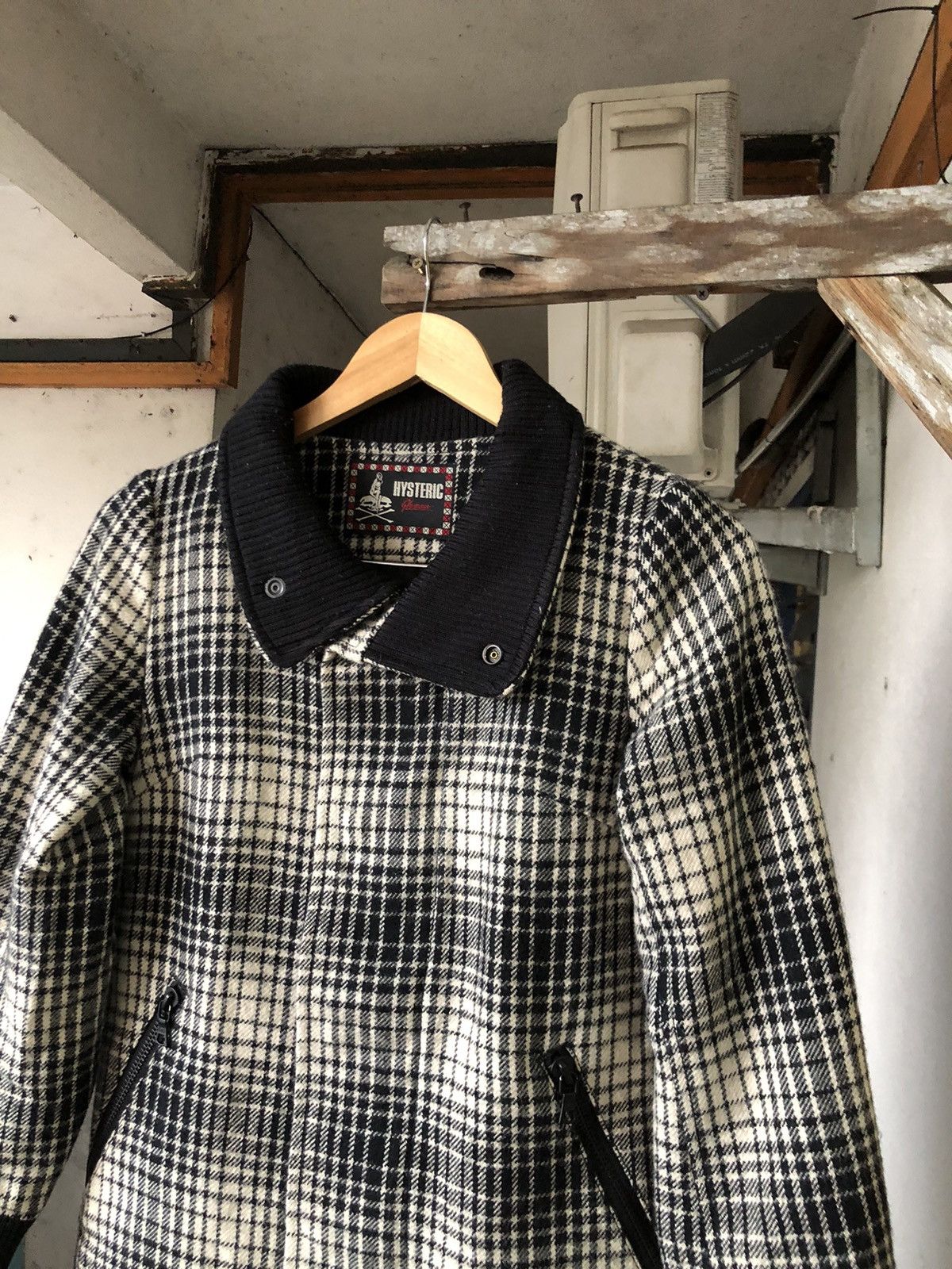 Hysteric Glamour Hysteric Glamour Ginham Wool Coat Jacket Size ONE SIZE - 5 Thumbnail