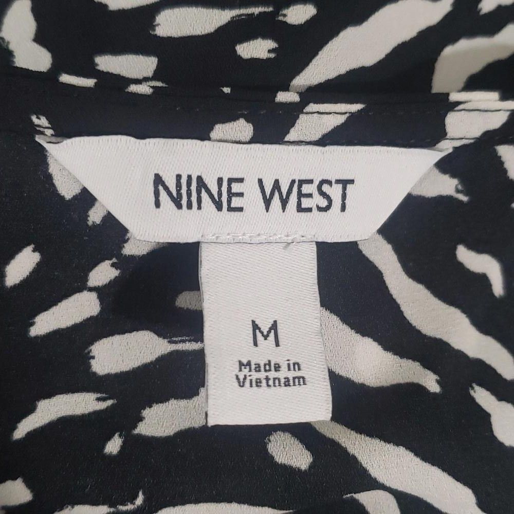 Nine West CT892 Nine West Black & White Sleeveless Blouse M Size M / US 6-8 / IT 42-44 - 3 Thumbnail