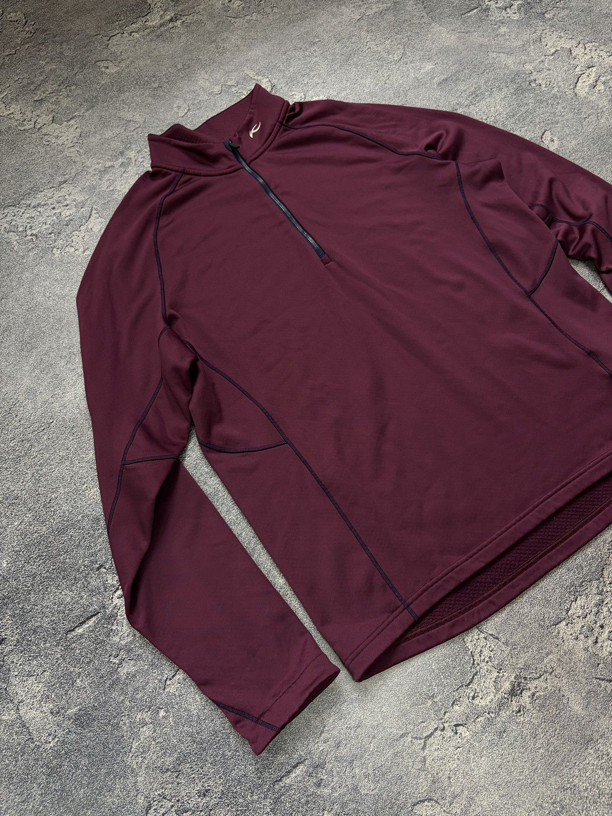 KJUS KJUS Burgundy Diamond Fleece Half-Zip Pullover Size 54 XL Size US XL / EU 56 / 4 - 6 Thumbnail