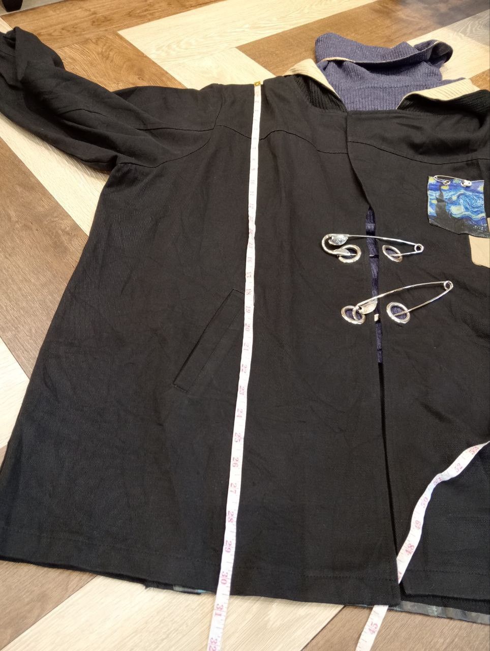 Japanese Brand JAPANESE IRO+IRO OVERSIZED SAFETY PIN TURTLE NECK JACKET Size US L / EU 52-54 / 3 - 10 Thumbnail