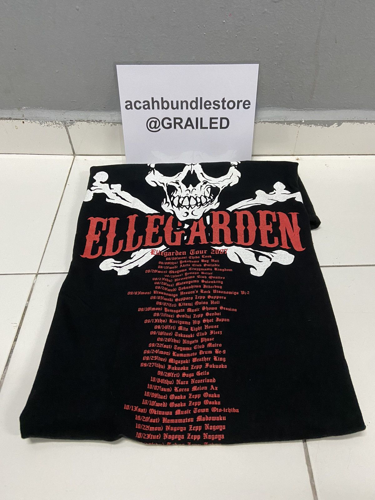 Band Tees SKULLSHIT ELLEGARDEN 2007 JAPAN TOUR BAND TEES Size US XL / EU 56 / 4 - 18 Thumbnail