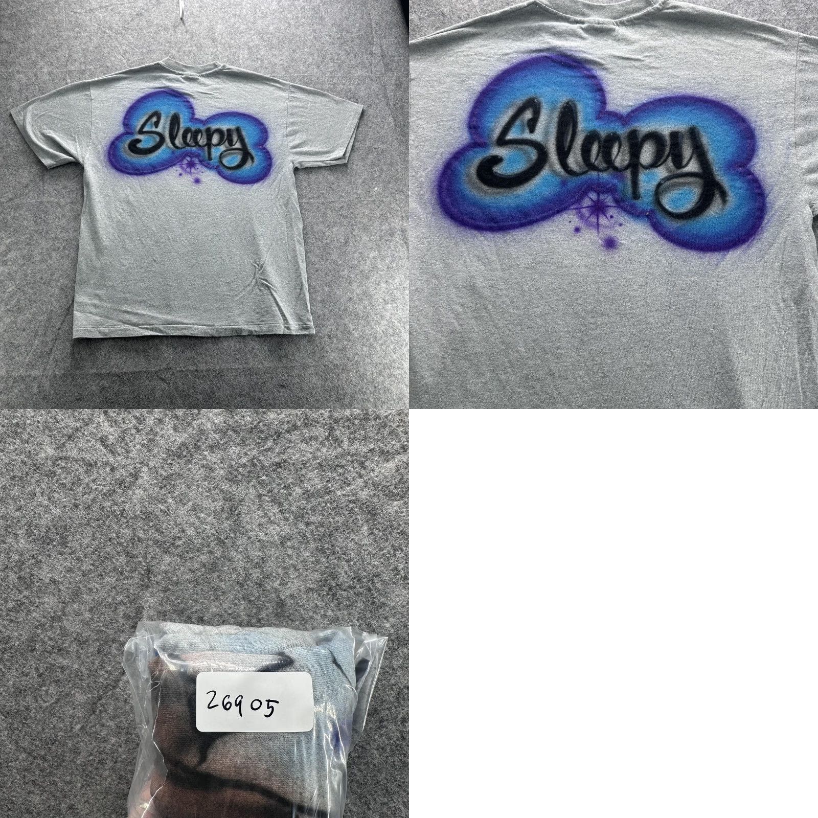 Hanes VINTAGE Hanes T-Shirt Mens XL Gray Sleepy Lonely At The Top BNCOC Military 90s Graphic Print Crew Neck Short Sleeve Size US XL / EU 56 / 4 - 8 Thumbnail