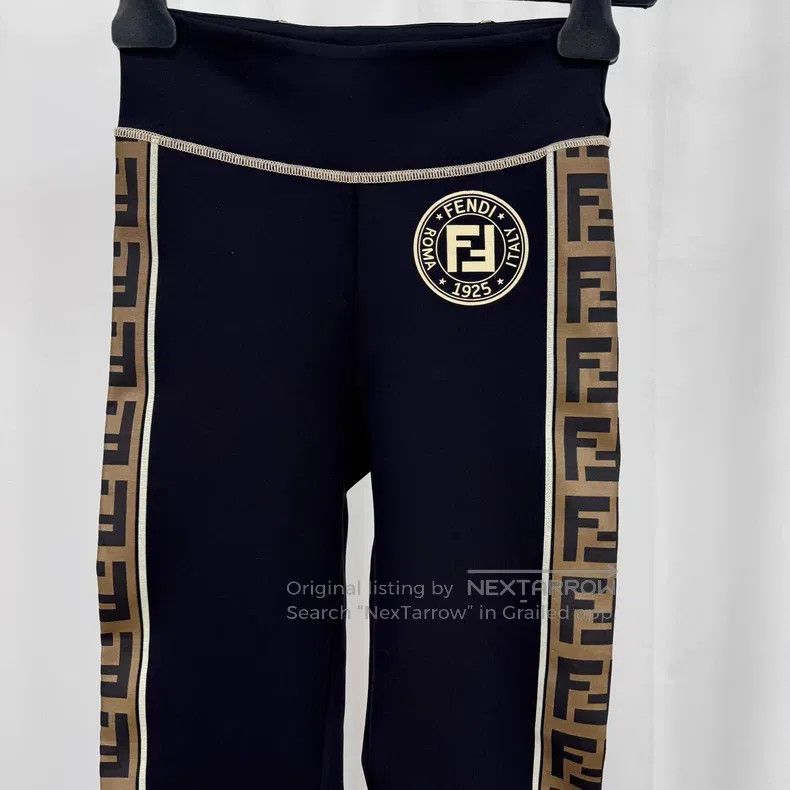 Fendi Fendi Side Monogrammed Stripe Yoga Pants Size 25" / US 0 / IT 36 - 3 Thumbnail