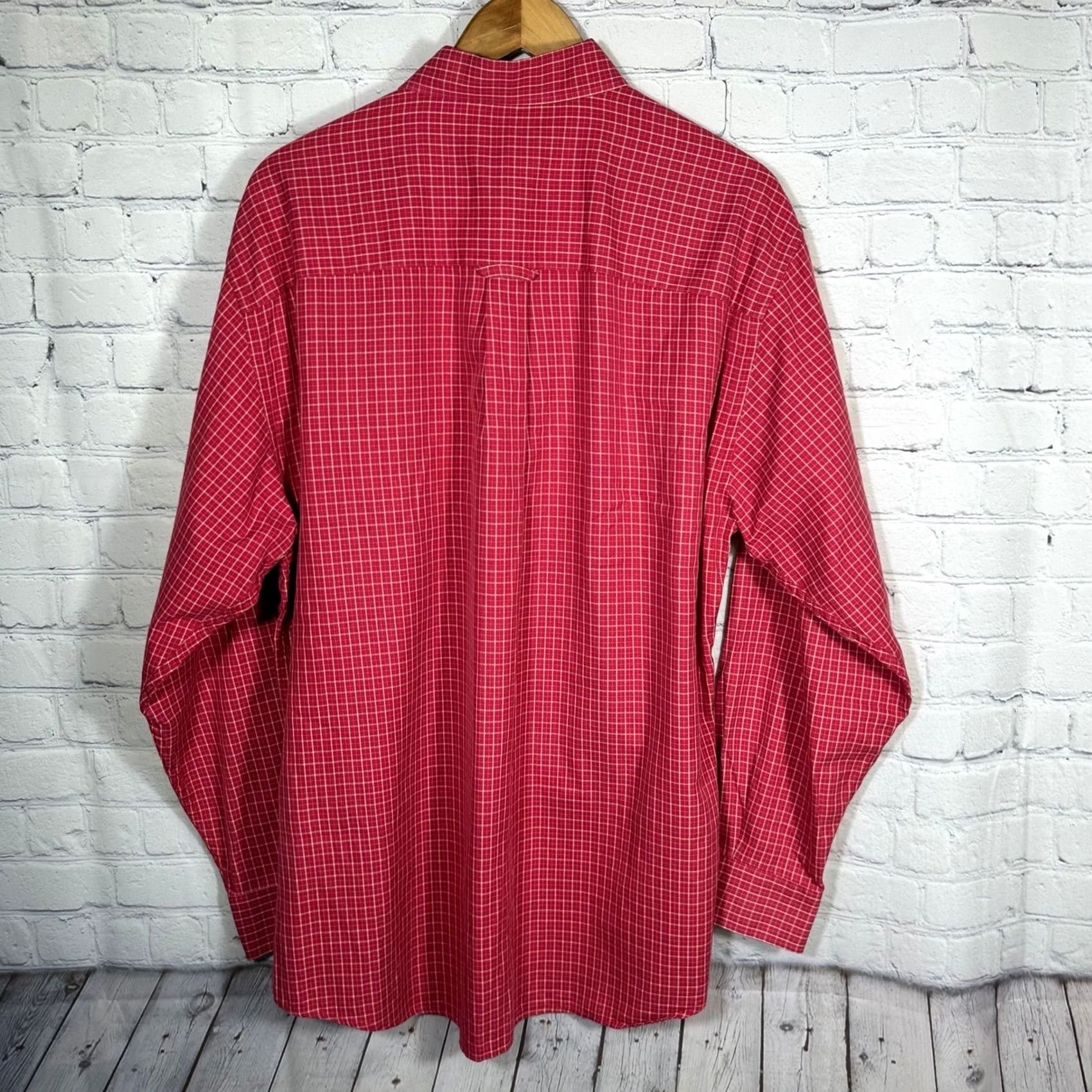 Pendleton Pendleton Red Grid Check Button Down Shirt XL Mens Regular Cotton Long Sleeve Size US XL / EU 56 / 4 - 4 Thumbnail