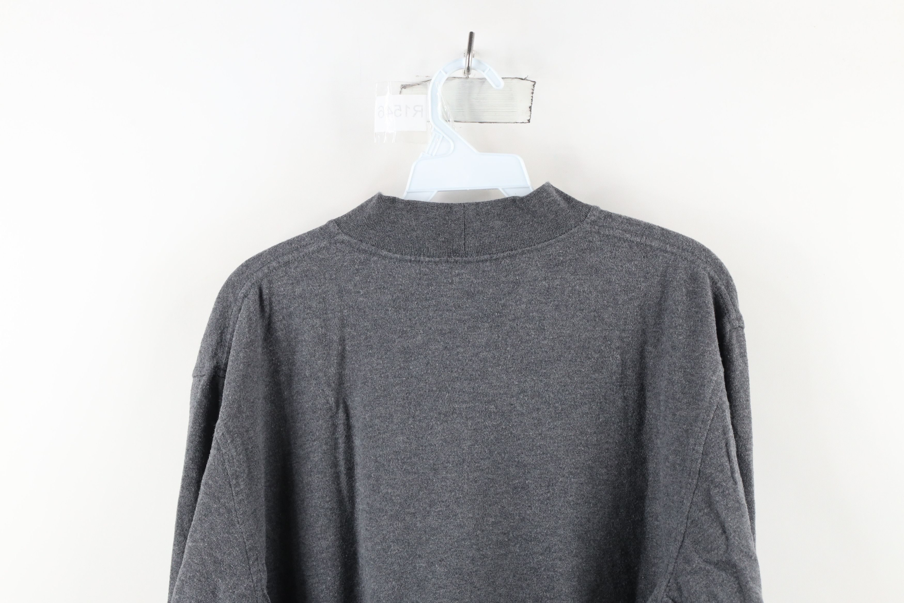 Brooks Brothers × Vintage Vintage 90s Brooks Brothers Mock Neck Long Sleeve T-Shirt Size US L / EU 52-54 / 3 - 6 Thumbnail